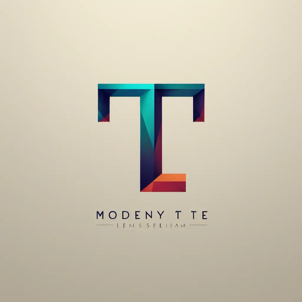 Letter tt creative logo design template