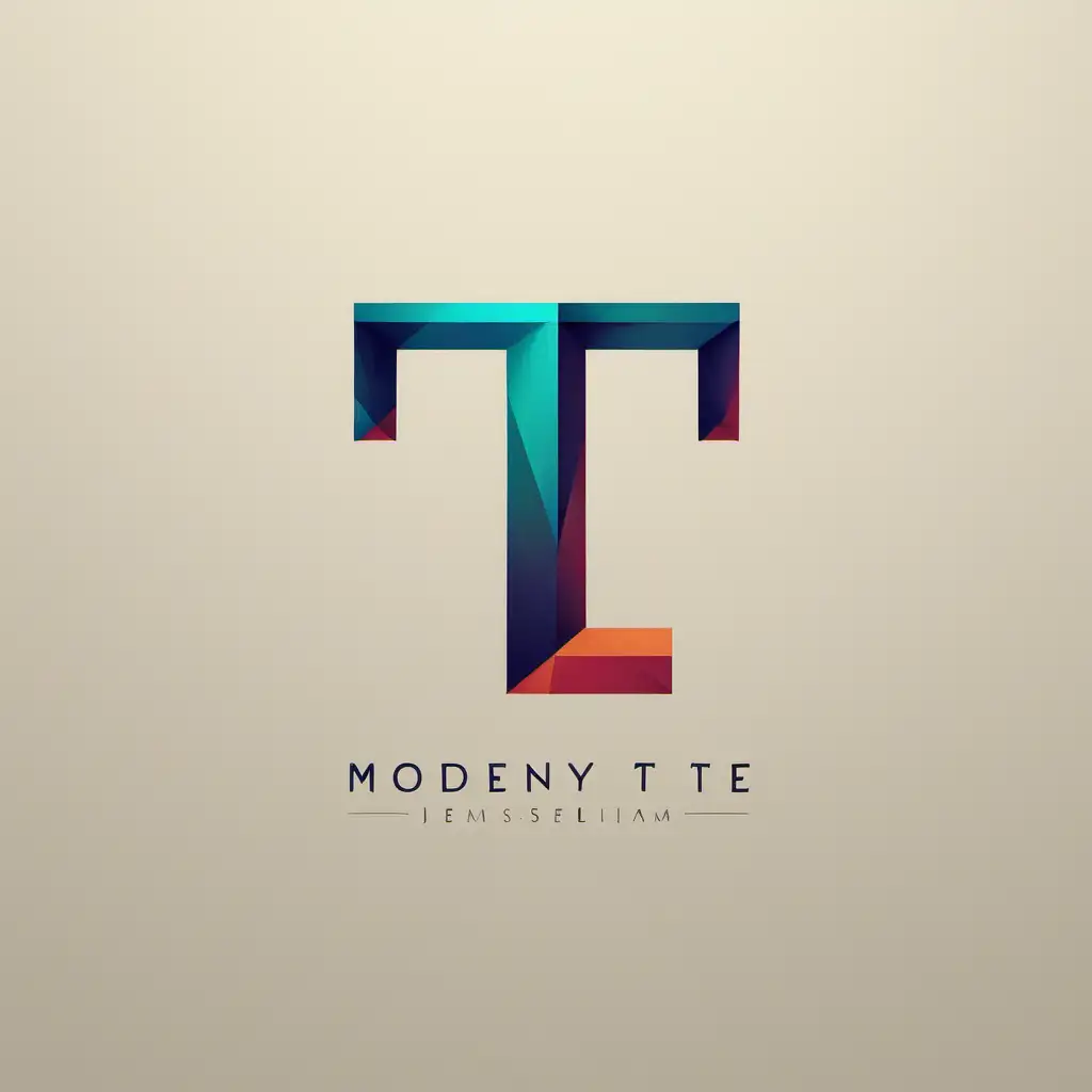 Create me a modern logo whose main motif will be the letter T, I don't want it to be just any logo but to be really specific
