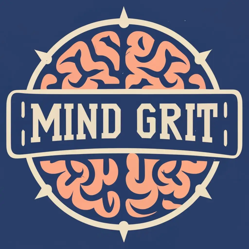 logo, Brain target, with the text "Mind Grit", typography, be used in Sports Fitness industry