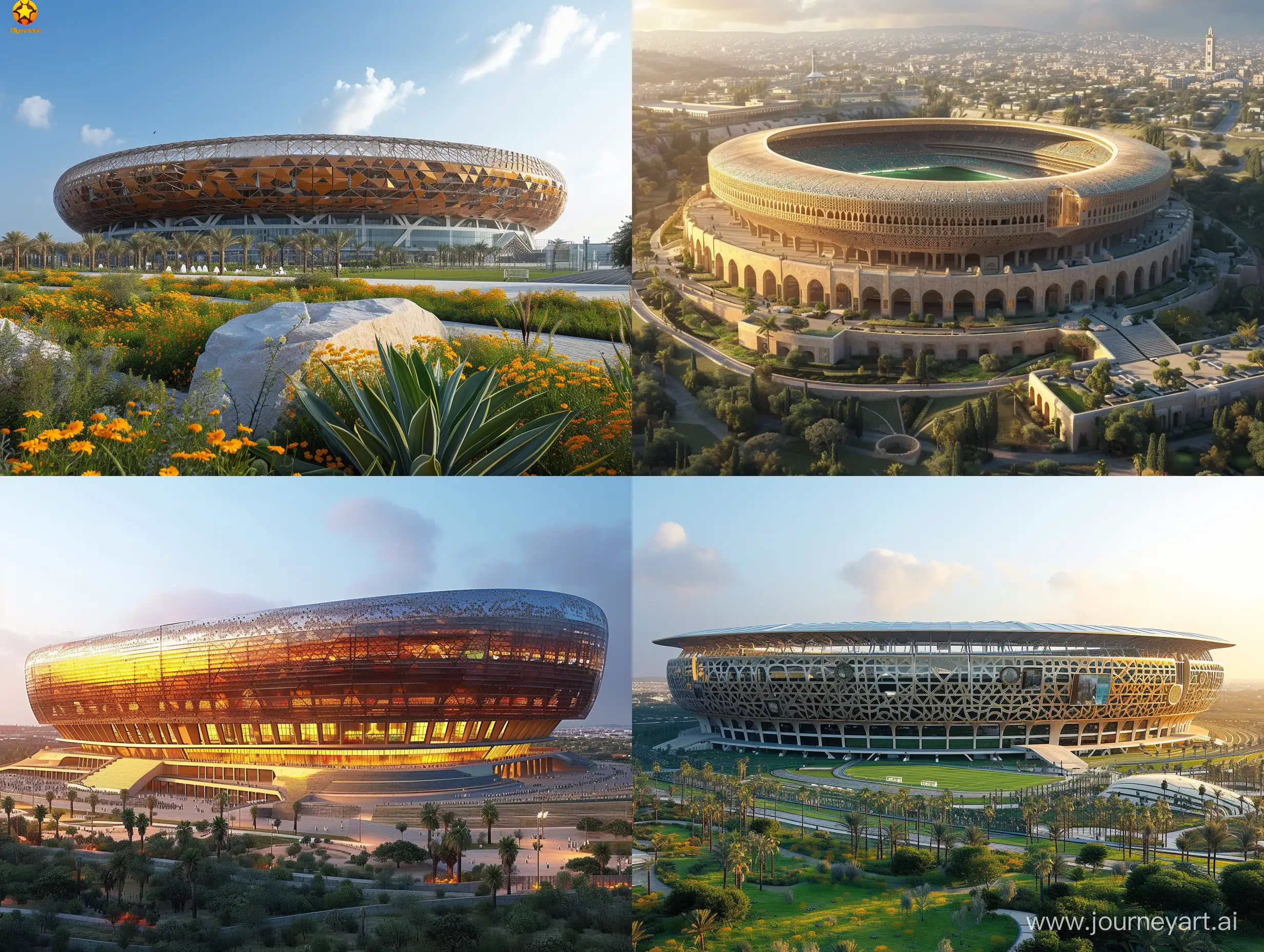 Aerial-Perspective-of-Contemporary-MoroccanInspired-Stadium