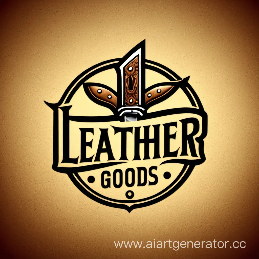 Crafting-Leather-Goods-Artistic-Logo-Design-with-Knife-and-Leather