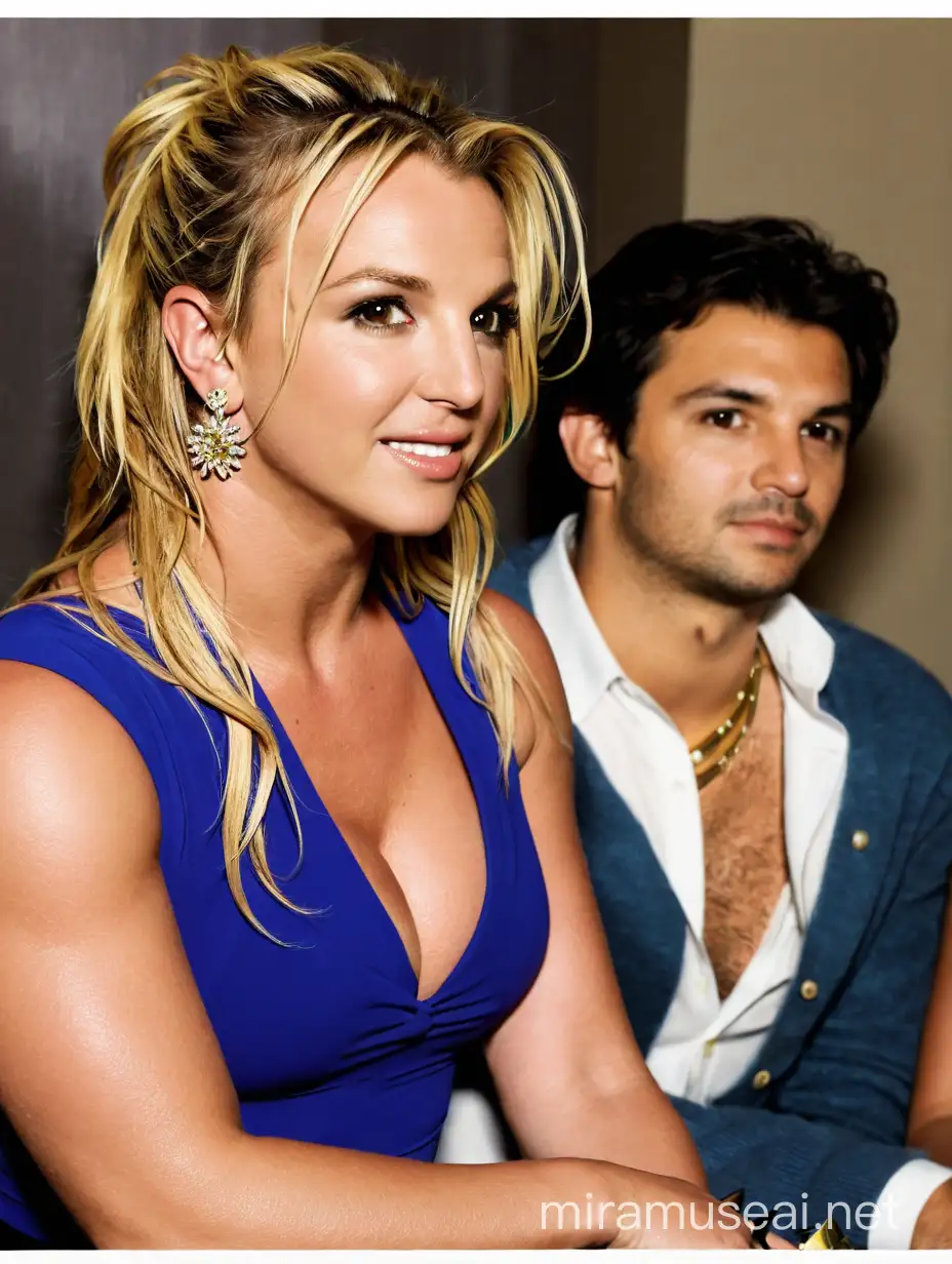 Britney Spears and Fabiano Faria Captivating Profiles in Harmony