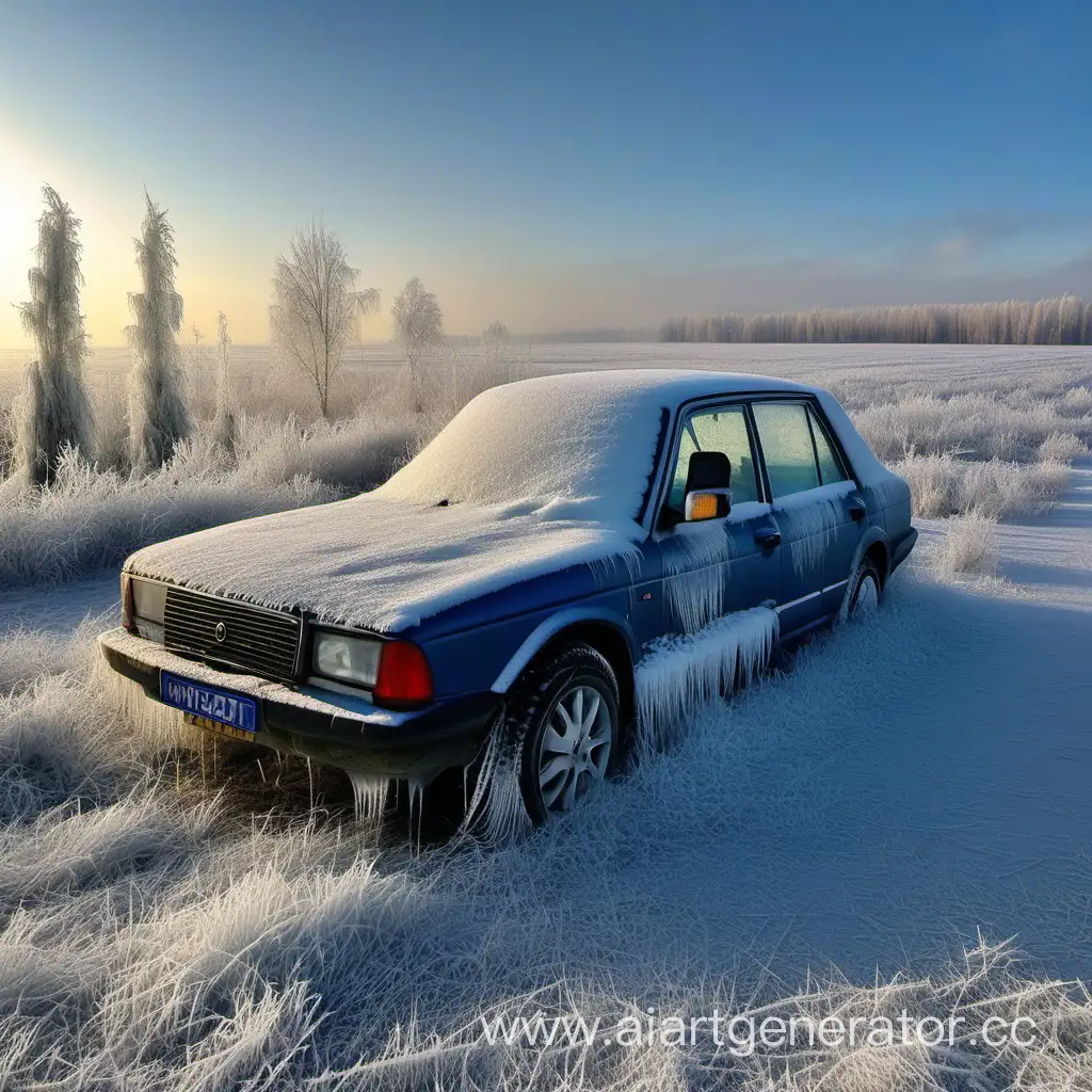 Сильный мороз в России когда многие не могут завести автомобиль