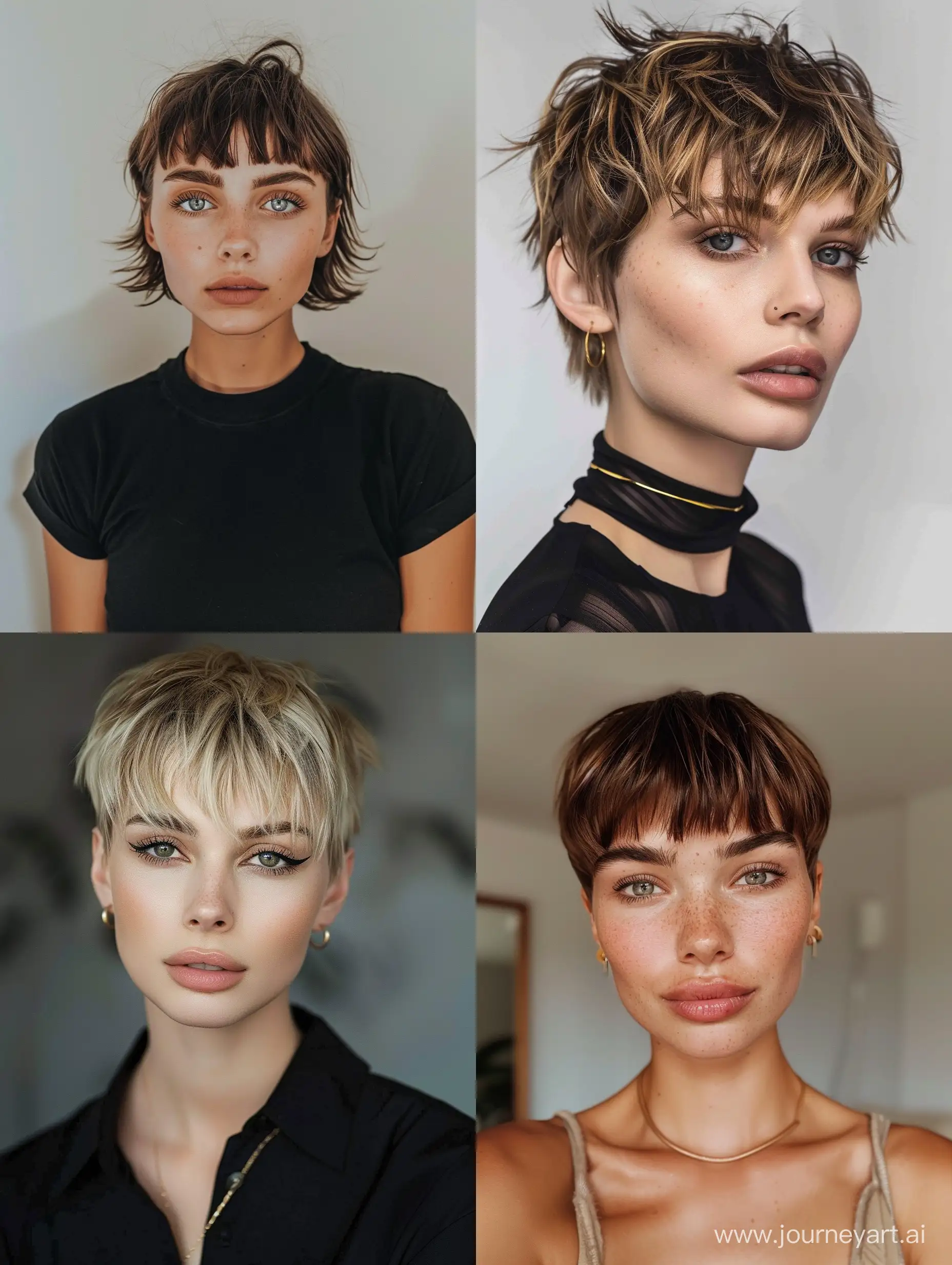 Trendy-Funky-Pixie-Cut-with-Bangs-2024