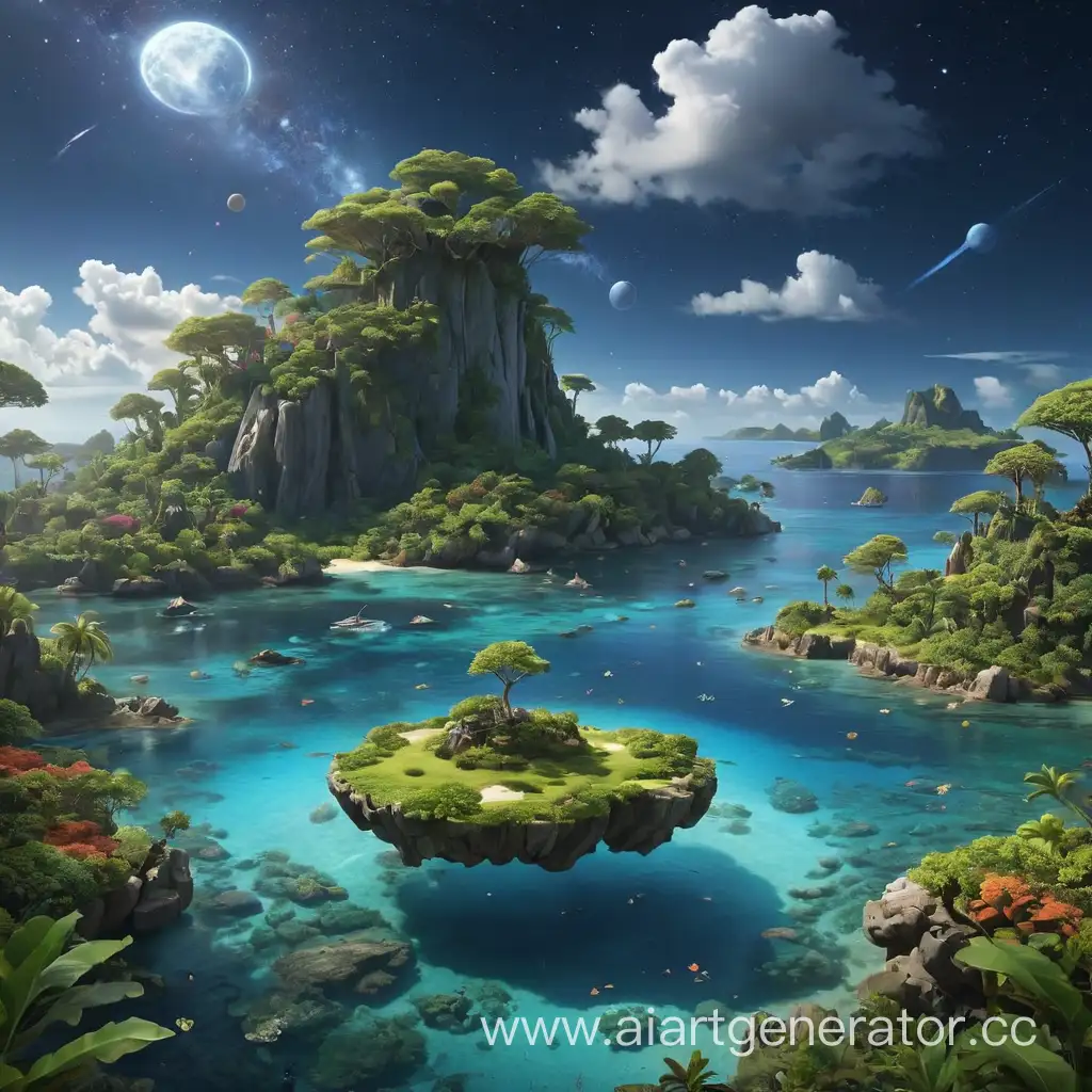 Enchanted-Island-Landscape-with-Mythical-Creatures