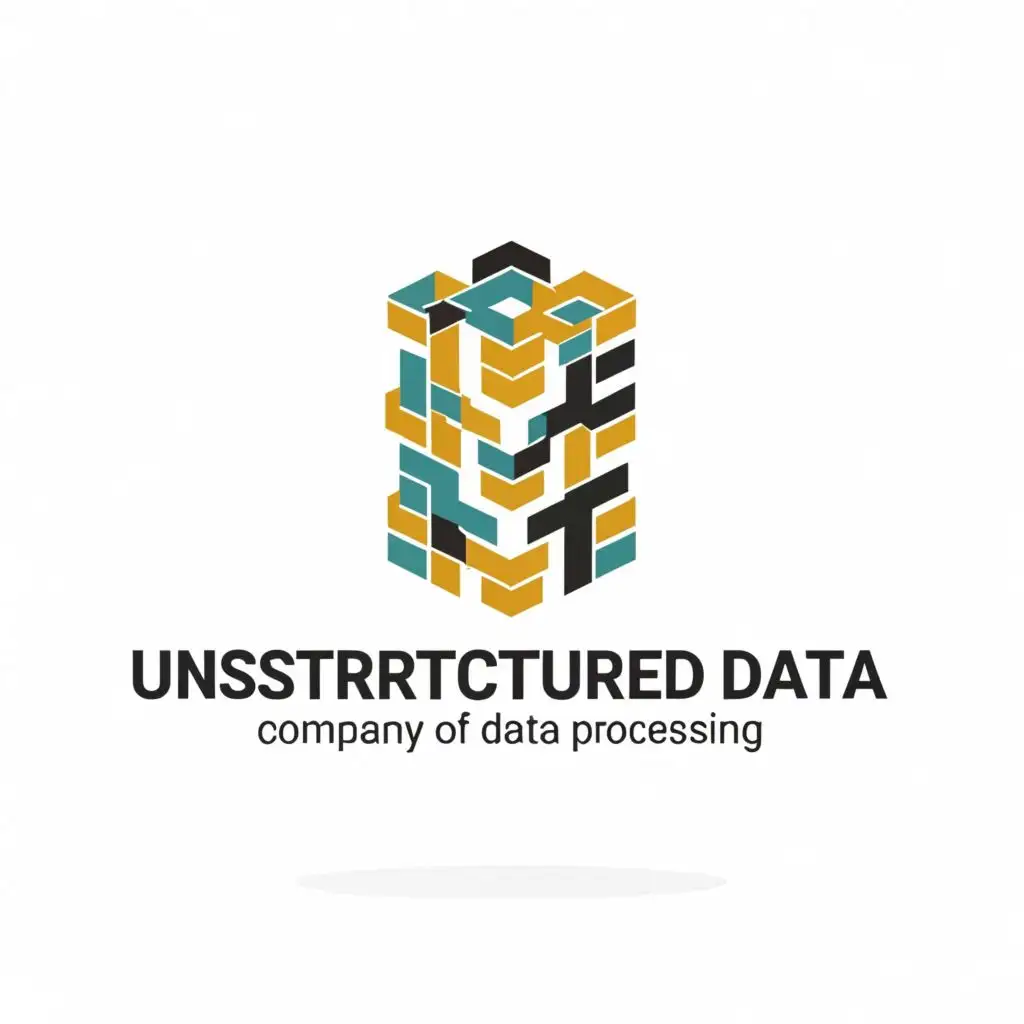 logo, unstructured data, with the text "design a logo for company of unstructured data processing", typography, be used in Technology industry