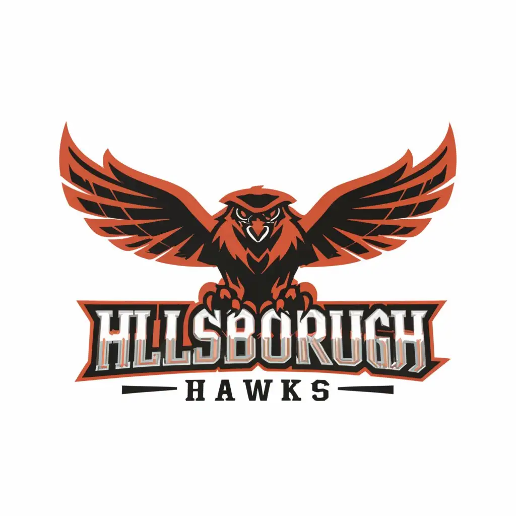 LOGO-Design-For-Hillsborough-Hawks-Majestic-Hawk-Emblem-Against-Clear-Background