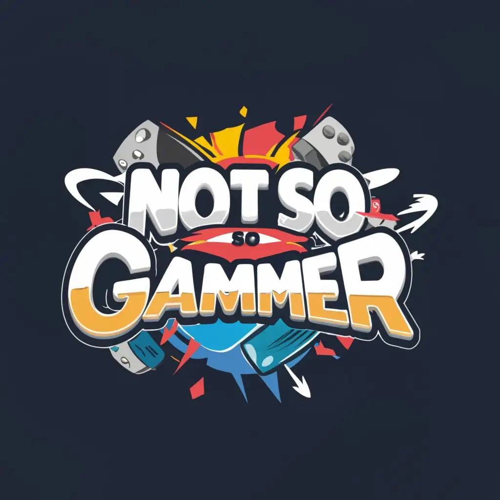 logo, Gamming, with the text "Not So Gammer", typography
