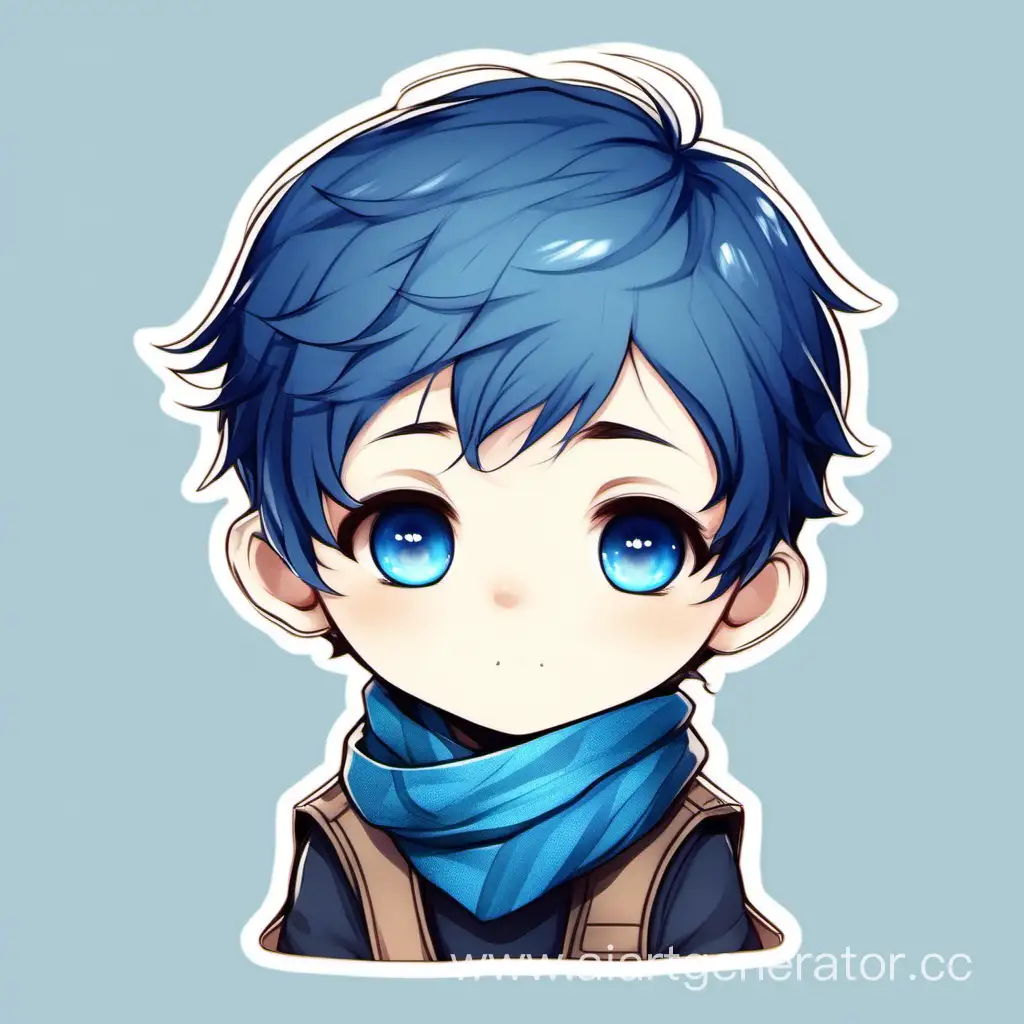 Adorable-Chibi-Boy-with-Blue-Eyes-Hair-and-Scarf