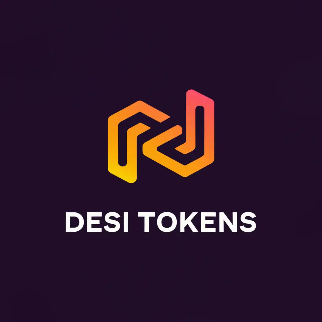 a logo design,with the text "DESI TOKENS", main symbol:DIGITAL ASSESTS AND NFTs,Moderate,clear background