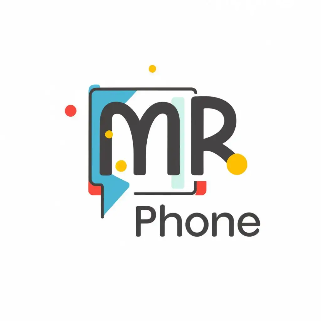 logo, MR, with the text "MR PHONE", typography, be used in Technology industry