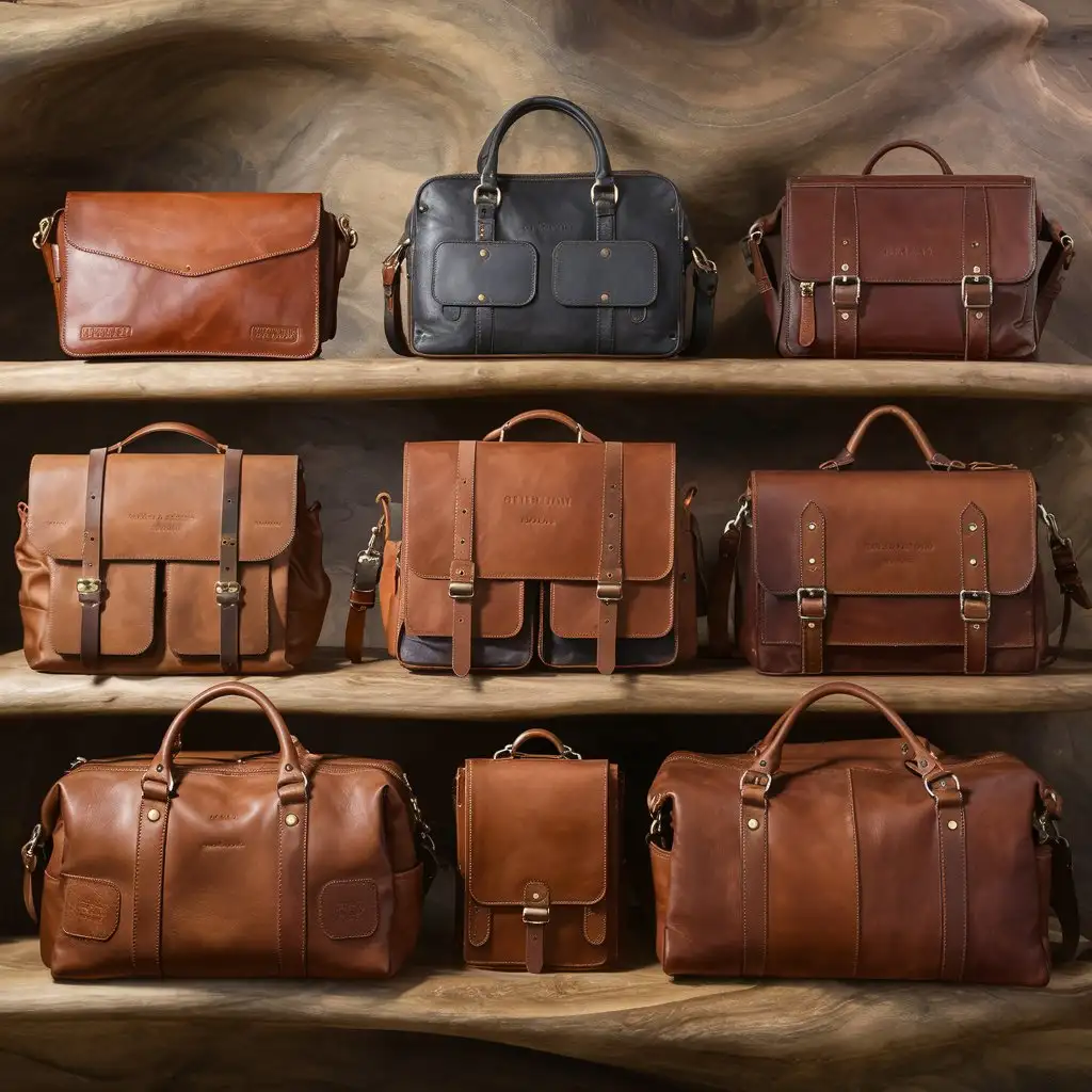 Luxurious Full Grain Cow Leather Bags for Men