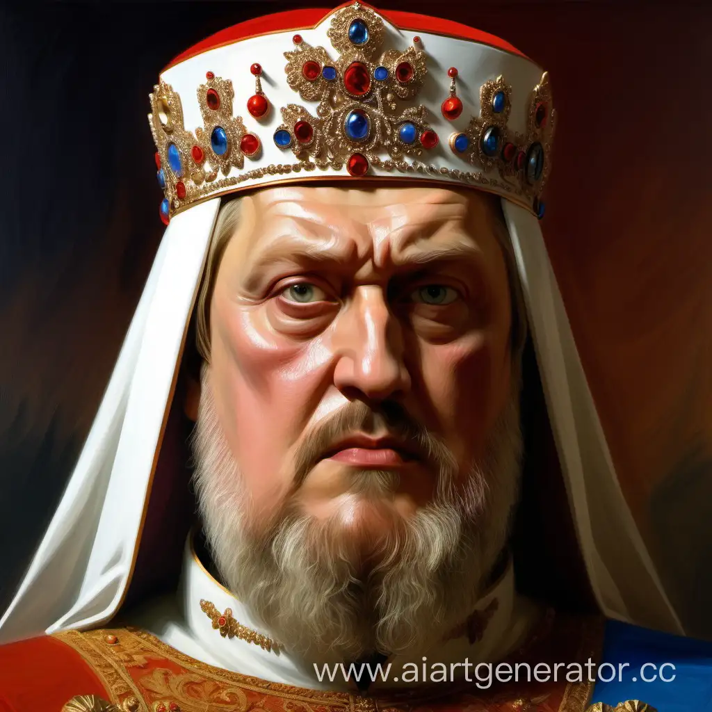 Impressive-Portrait-of-Russian-Tsar-Boris-Godunov-with-Captivating-Eyes