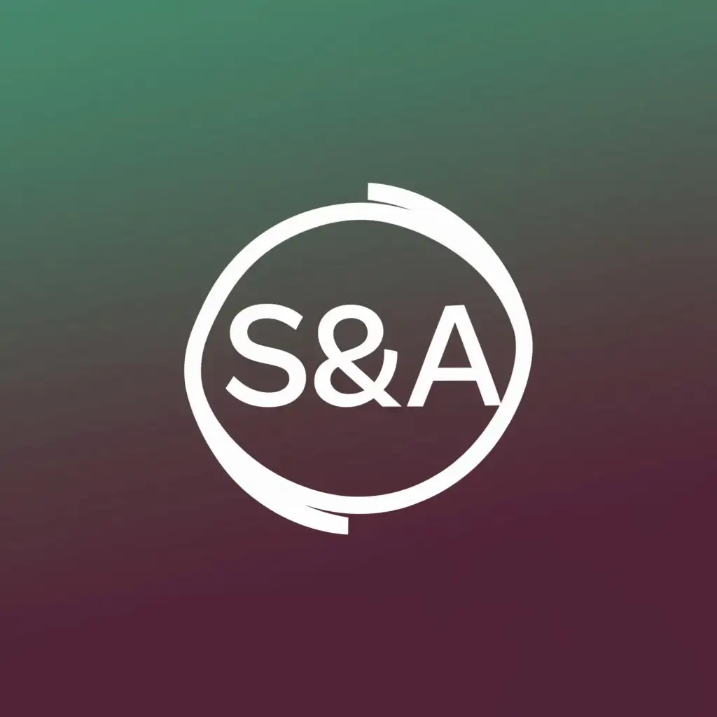a logo design,with the text "S&A", main symbol:Circle,Moderate,be used in Retail industry,clear background