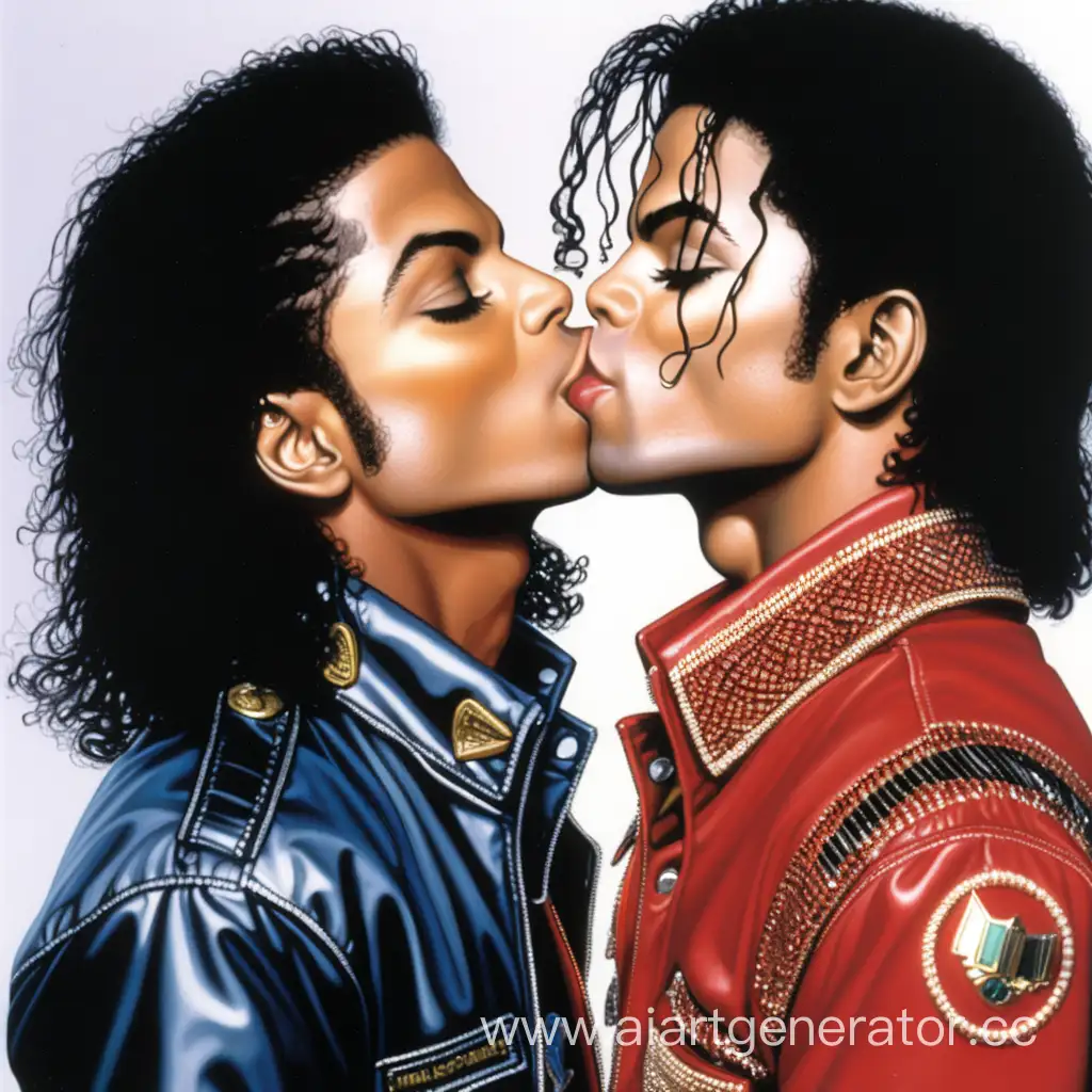 Michael Jackson 2000s, kissing?
