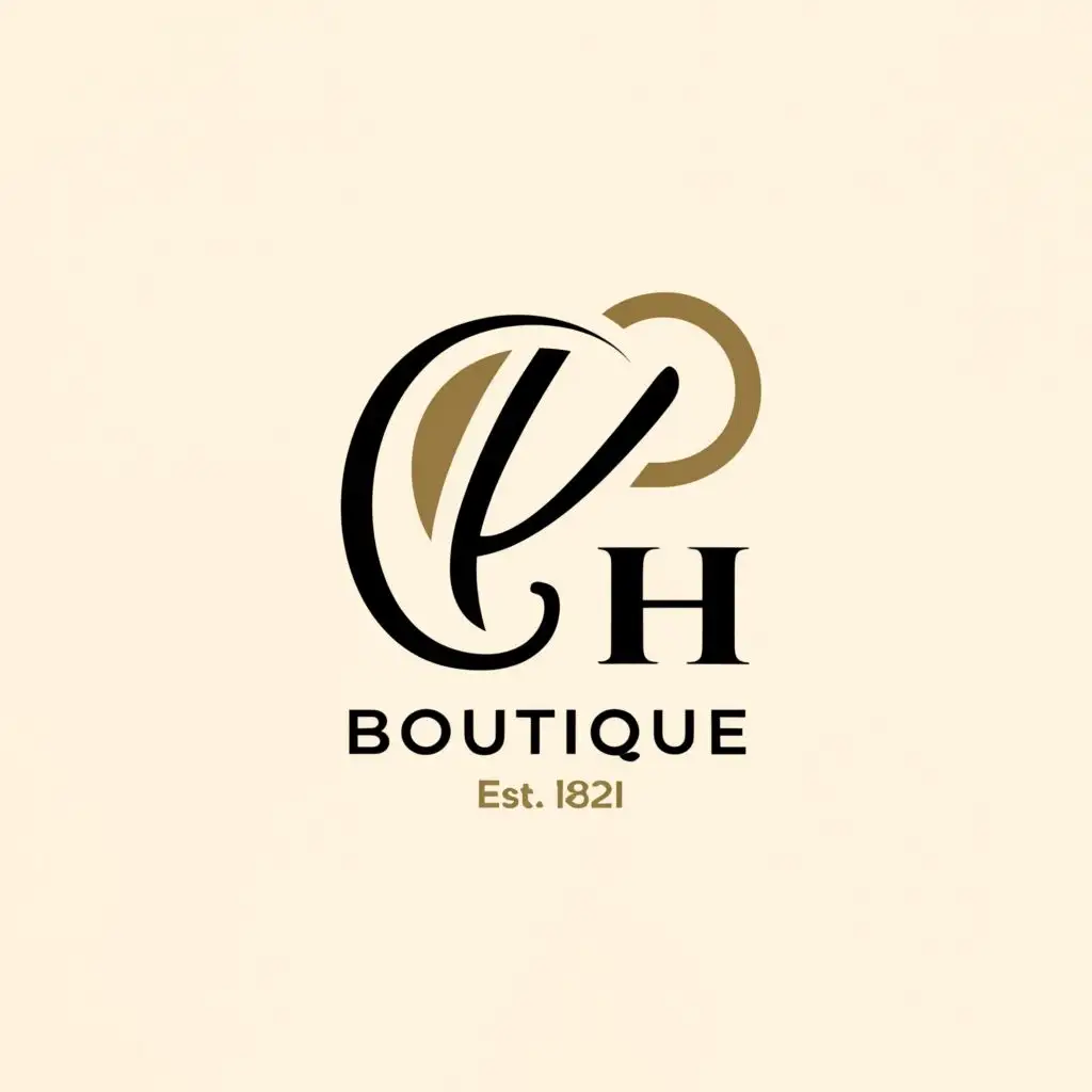 a logo design,with the text 'LH Boutique', main symbol:LH,Moderate,be used in fashion women,clear background