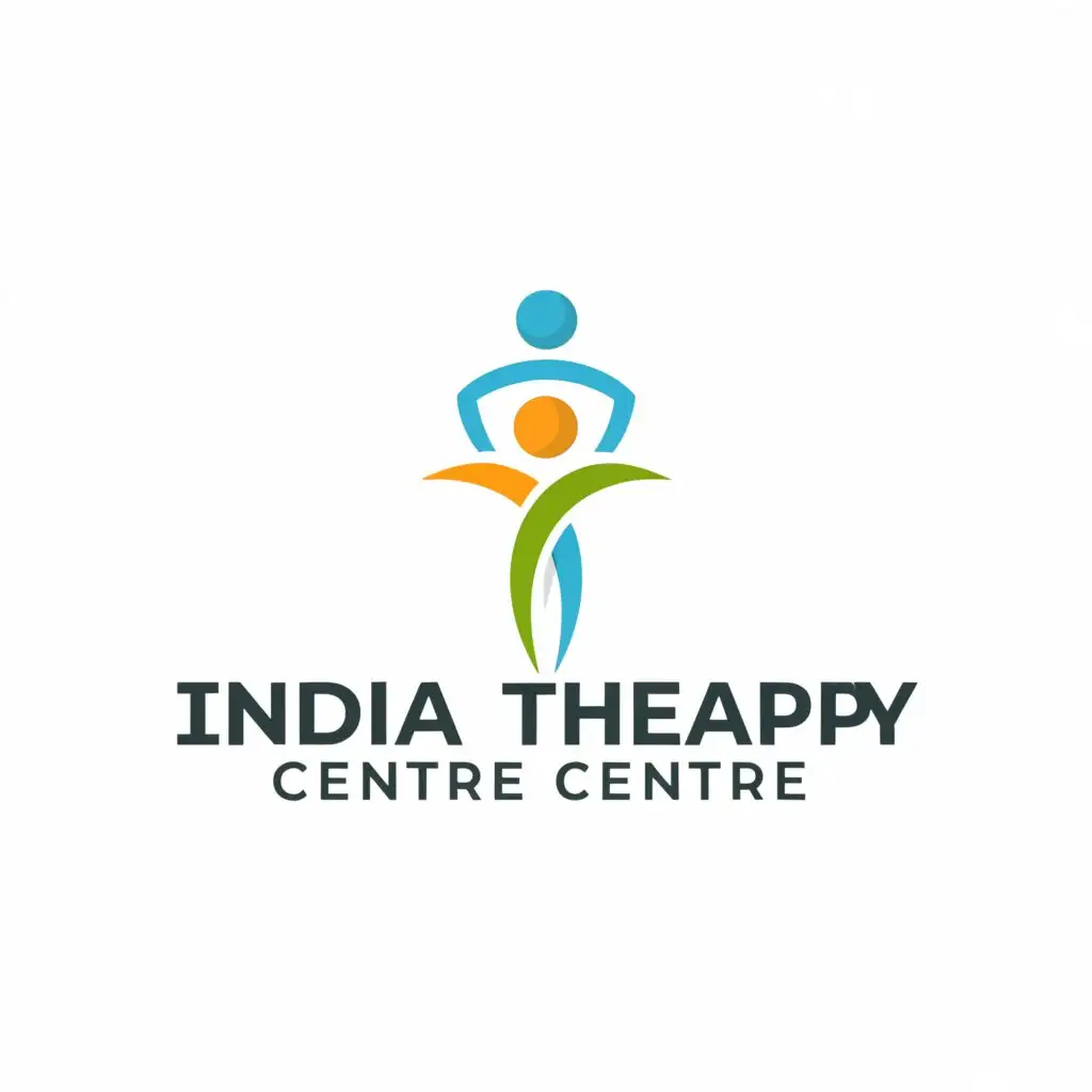 a logo design,with the text "India therapy centre", main symbol:physiotherapy,Moderate,be used in Medical Dental industry,clear background