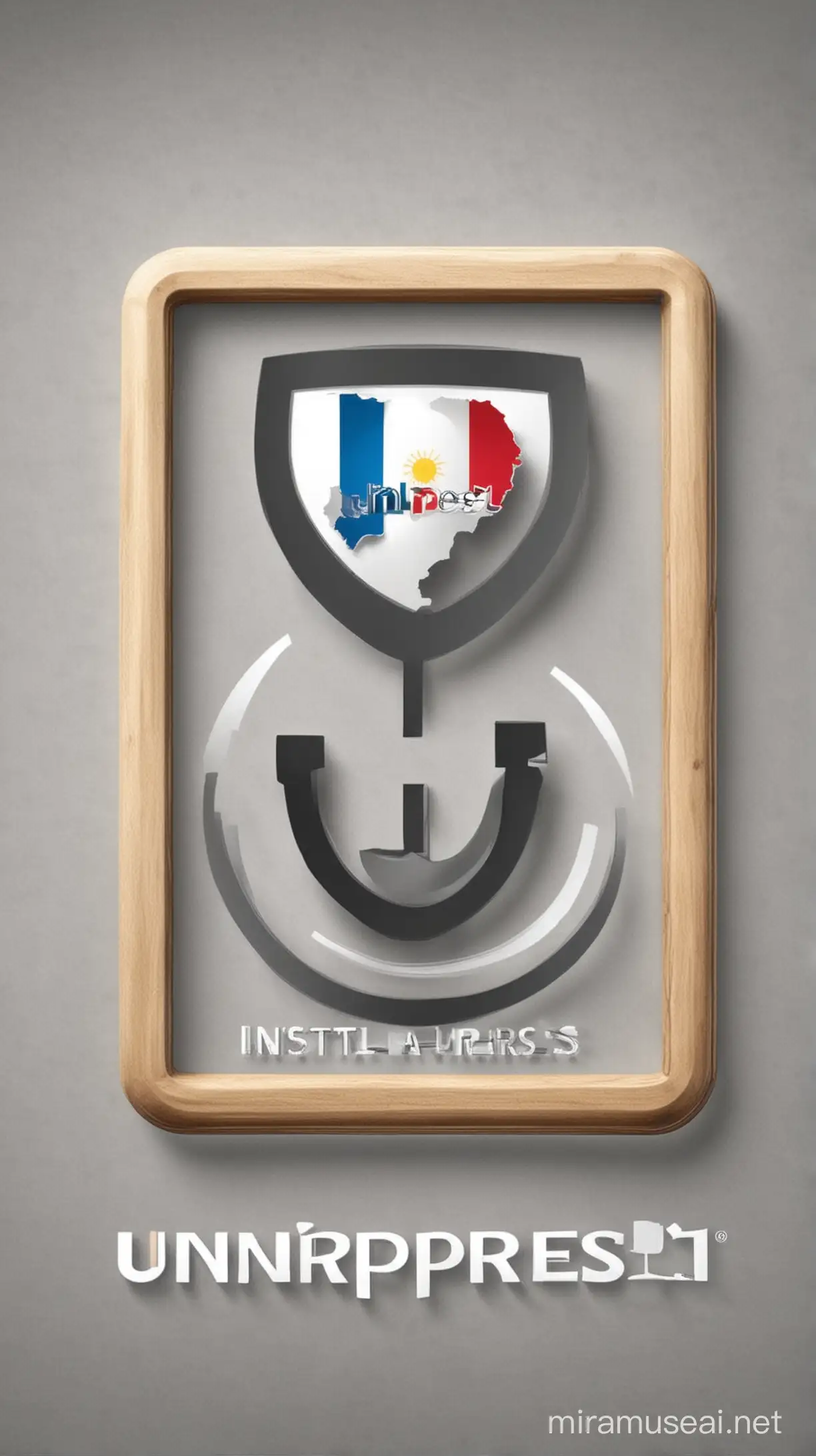 The company Uniprest Instal SRL from Romania has their 15th anniversary today. Generate an image containing their logo which depicts company growth based on technology 