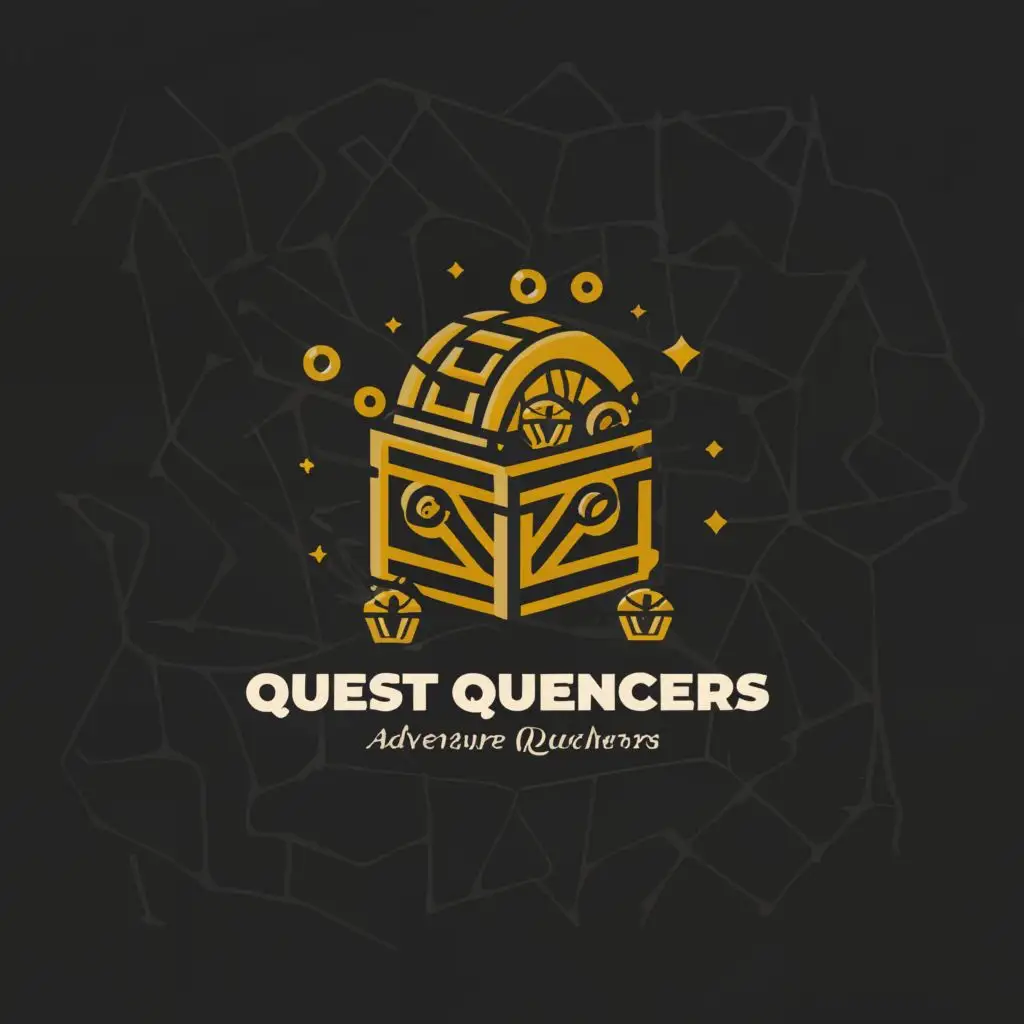 LOGO-Design-for-Quest-Quenchers-AdventureThemed-Symbol-in-Complex-Form-for-Technology-Industry-with-Clear-Background