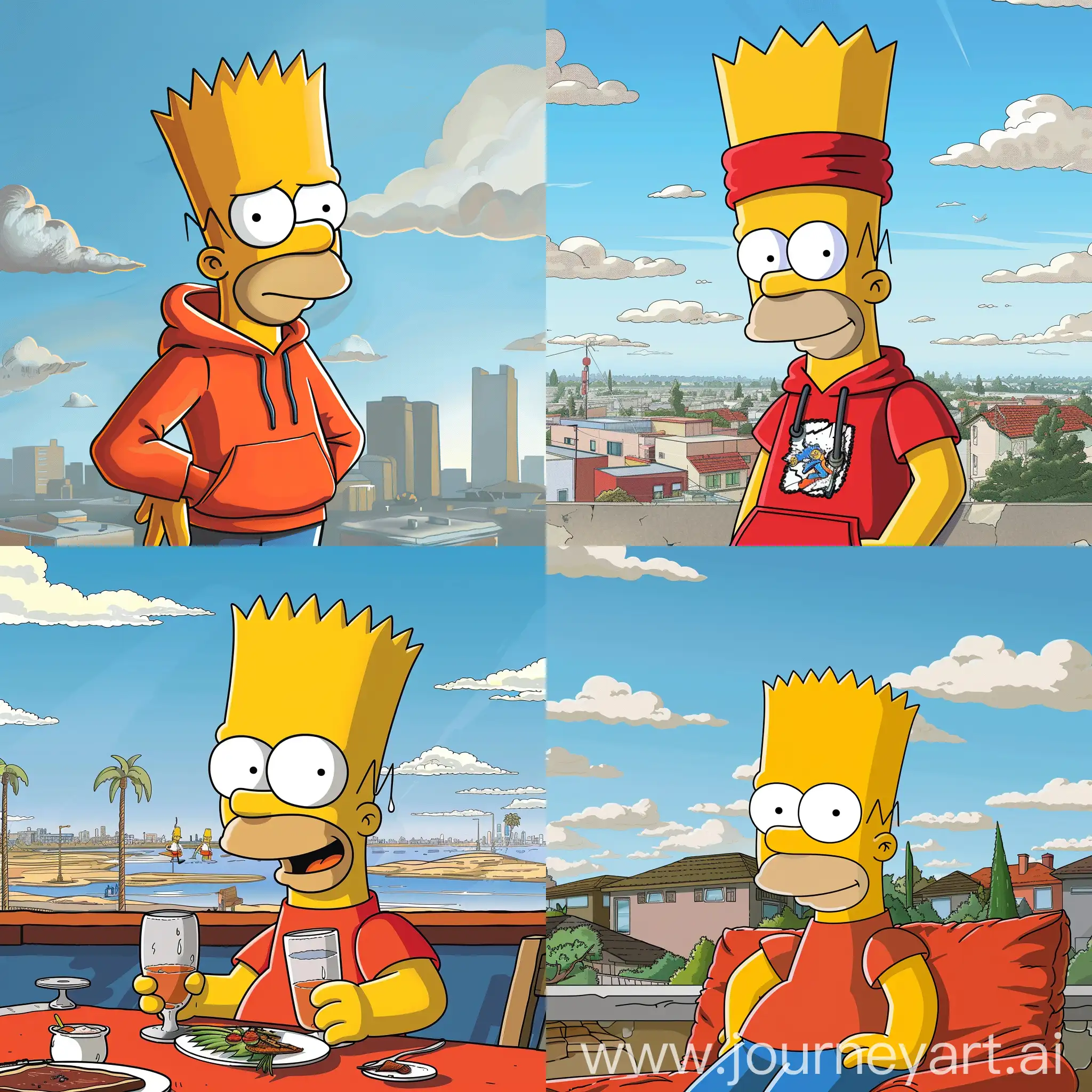 Bart Simpson with la coste