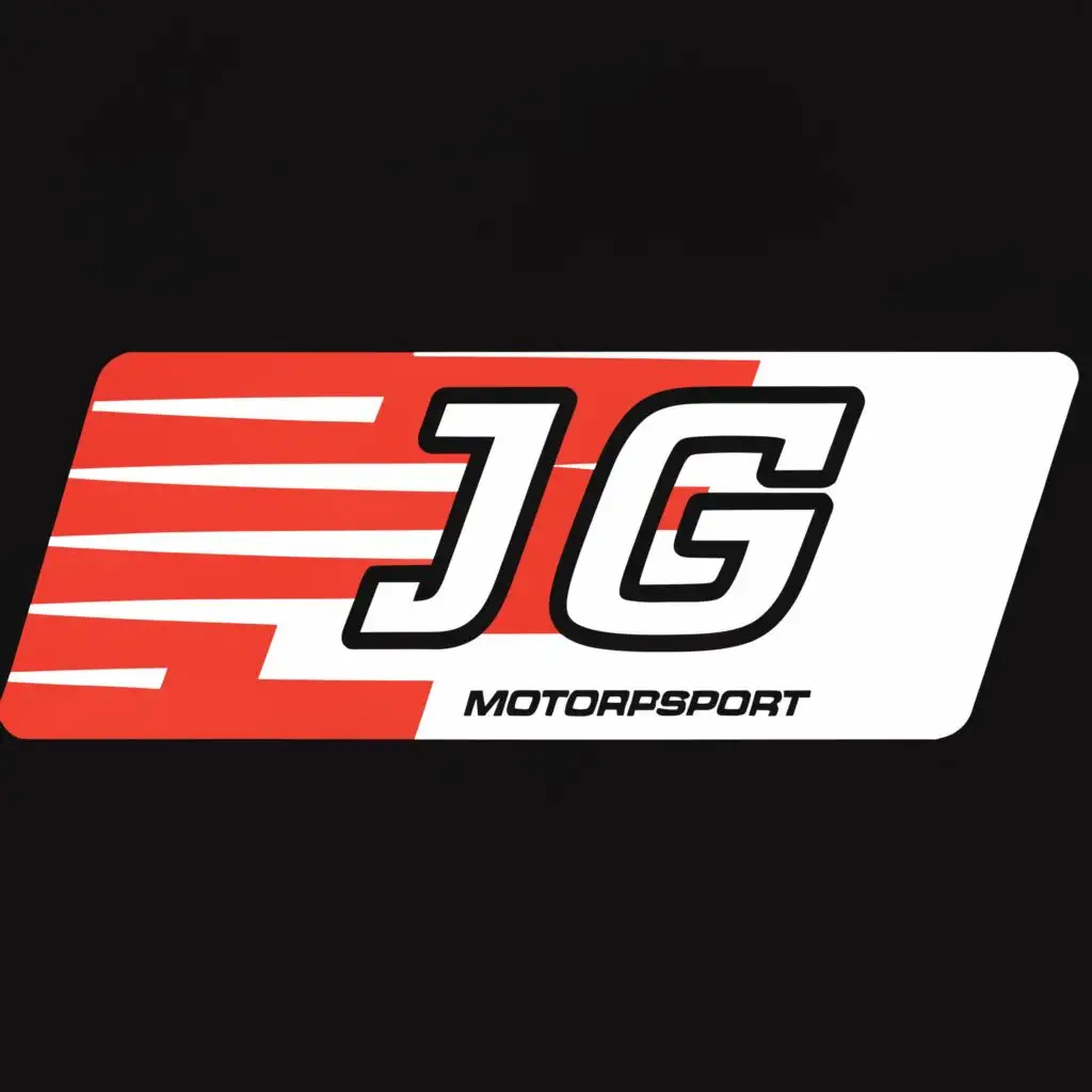 logo, flag, with the text "JG Motorsport", typography, be used in Automotive industry