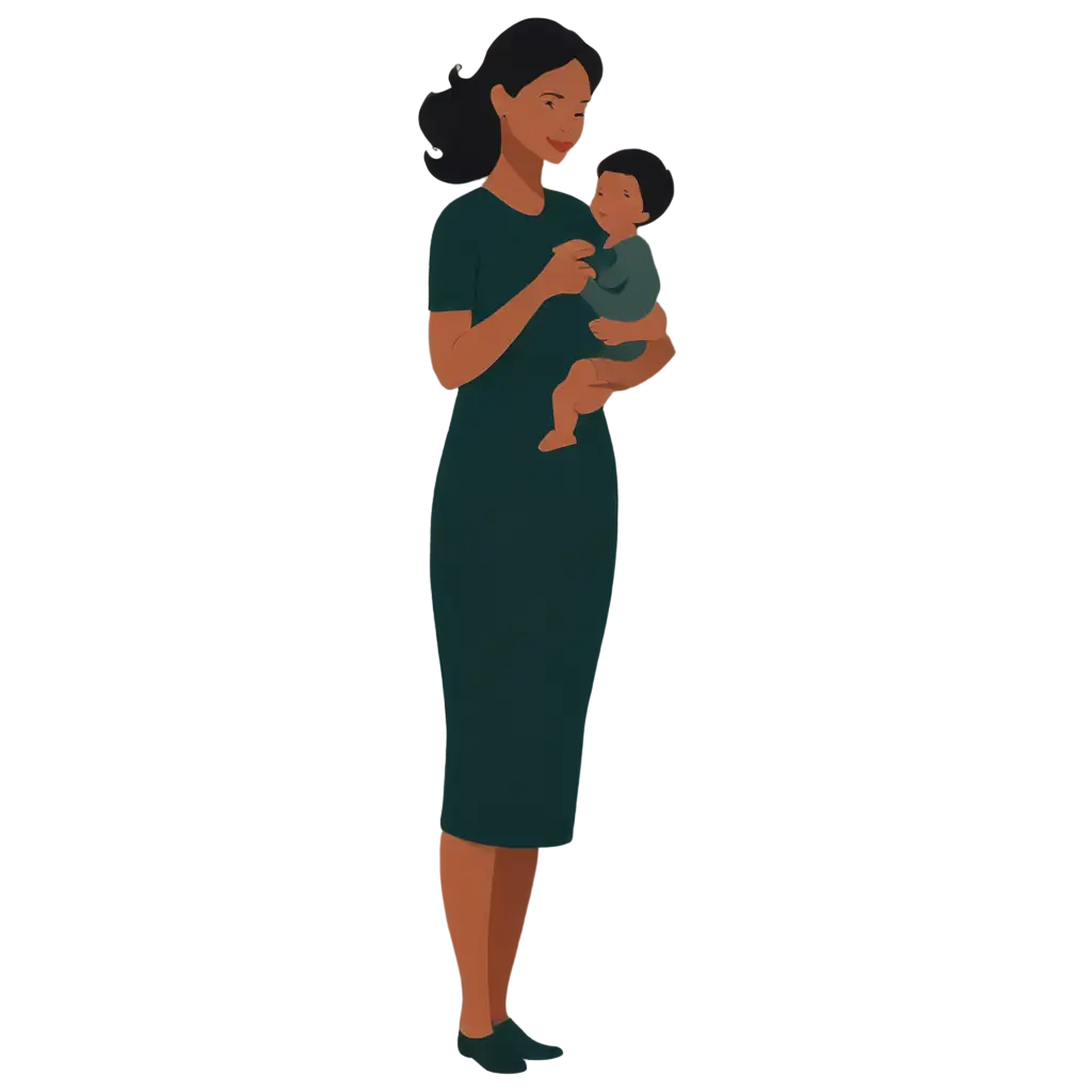 Mother-and-Baby-Cartoon-PNG-Enhancing-Online-Presence-with-HighQuality-Imagery