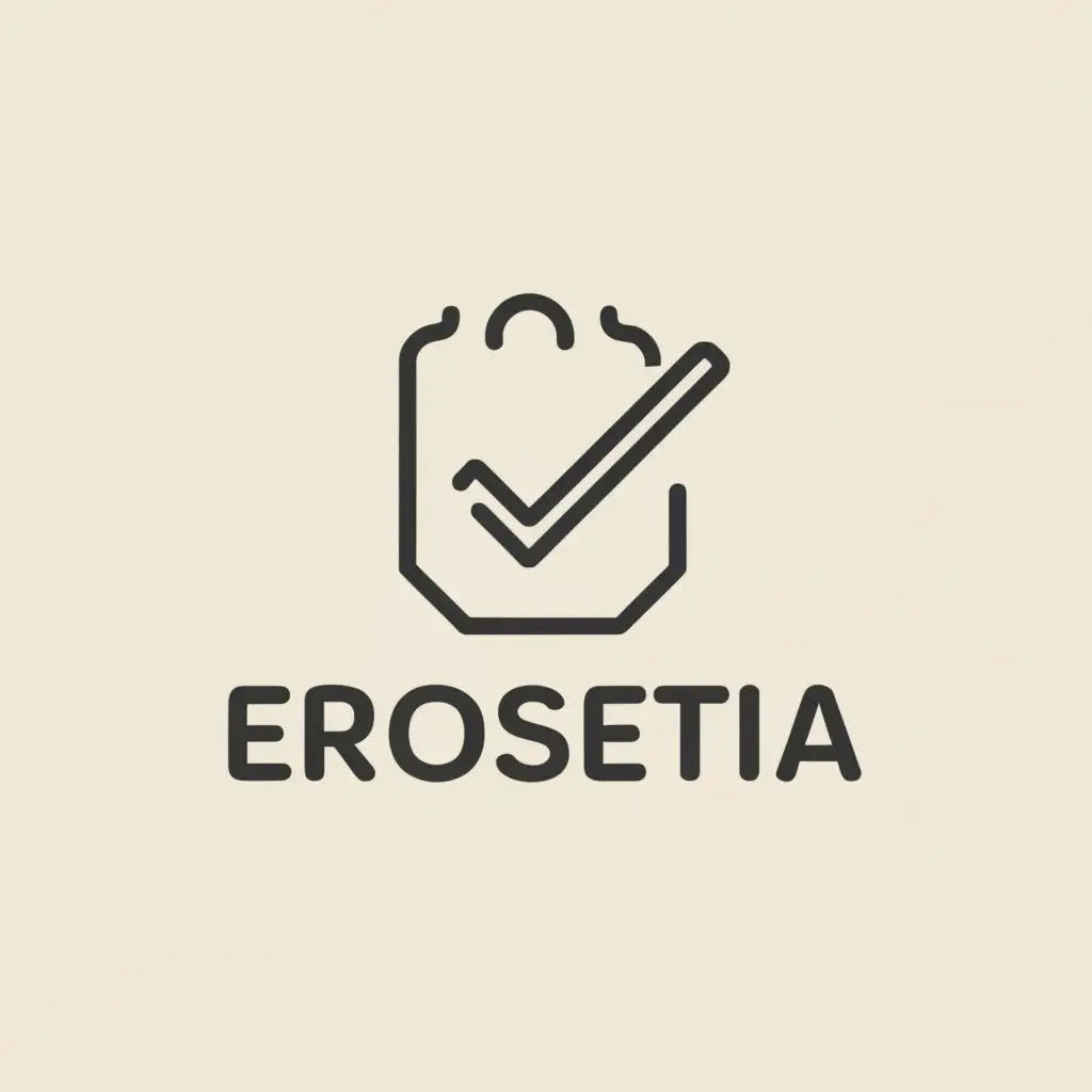 a logo design,with the text "Erosketa", main symbol:Shopping List,Moderate,clear background