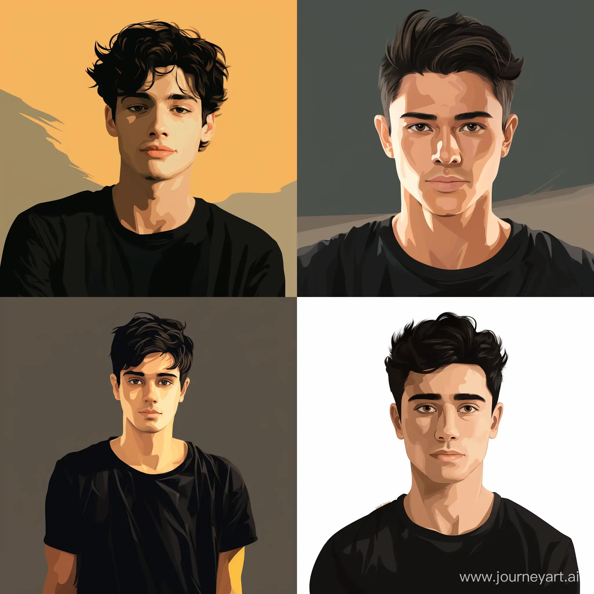 Energetic-21YearOld-with-Striking-Black-Eyes-and-Hair-Contemporary-Portrait-in-One-Direction-Style