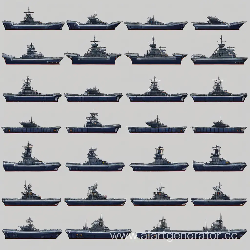 HighQuality-2D-Sprite-Warship-for-Gaming