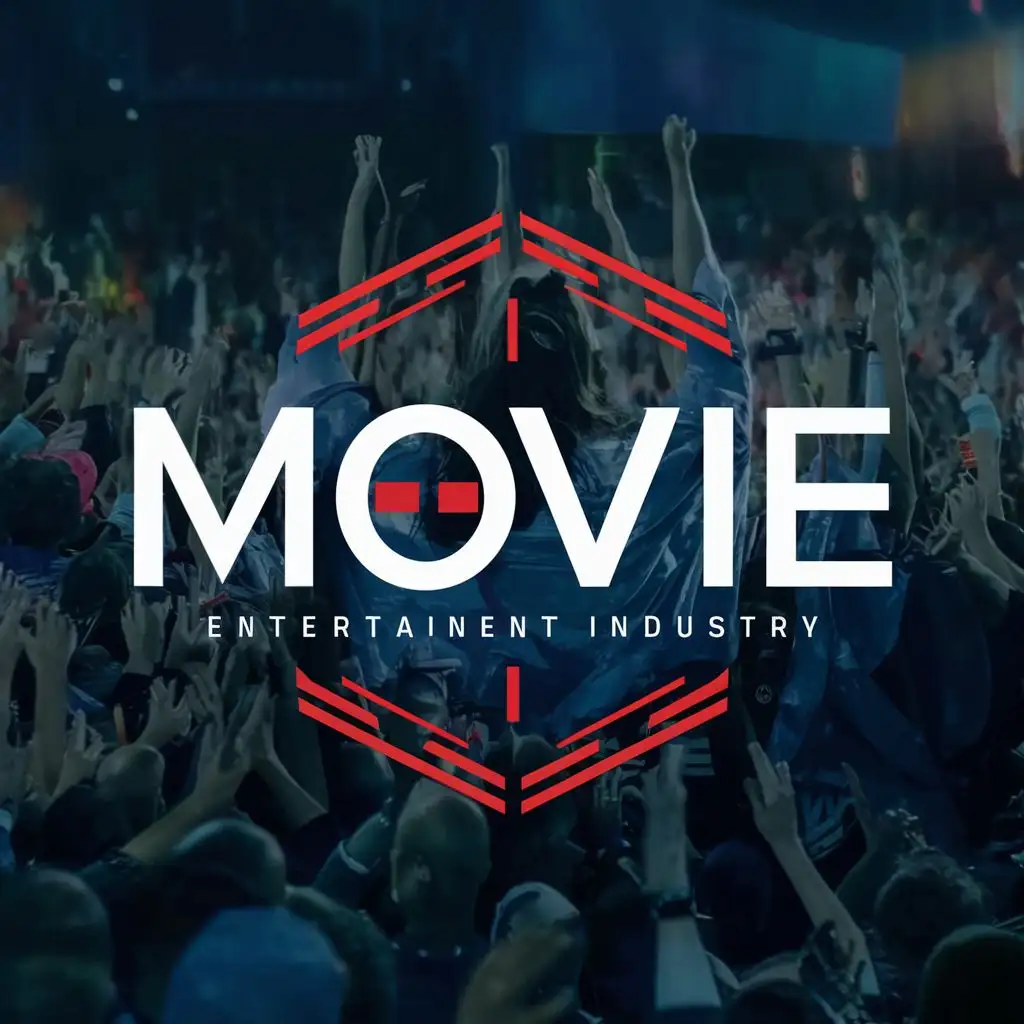 logo, Movie, with the text "movie", typography, be used in Entertainment industry