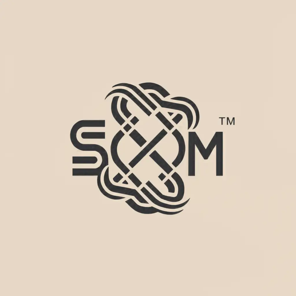 a logo design,with the text "SCHM", main symbol:knotted rope,Moderate,be used in Sports Fitness industry,clear background