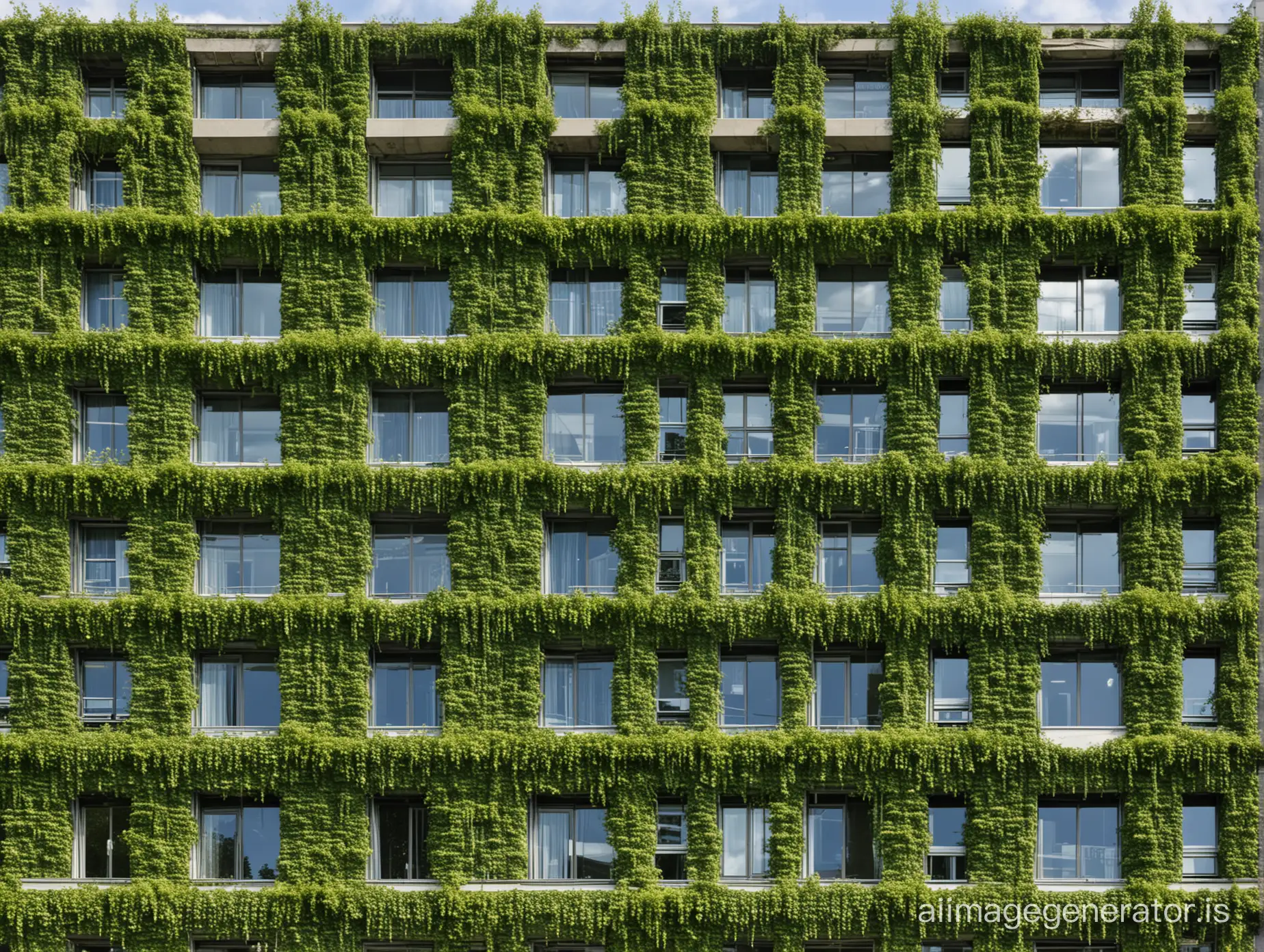 green facade, sustainable construction