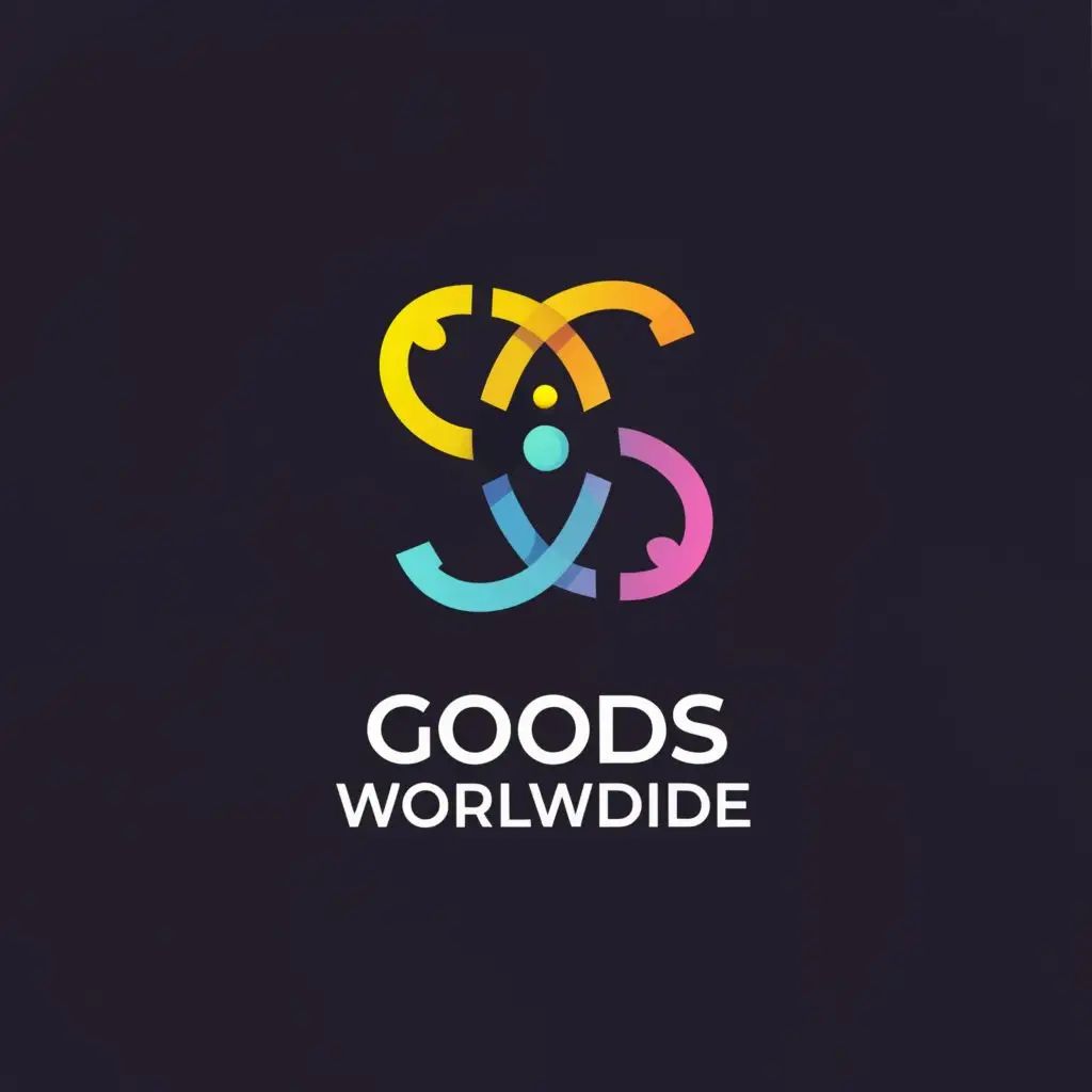 LOGO-Design-For-Goods-Worldwide-Clean-Text-with-Product-Symbol-Ideal-for-Retail-Industry