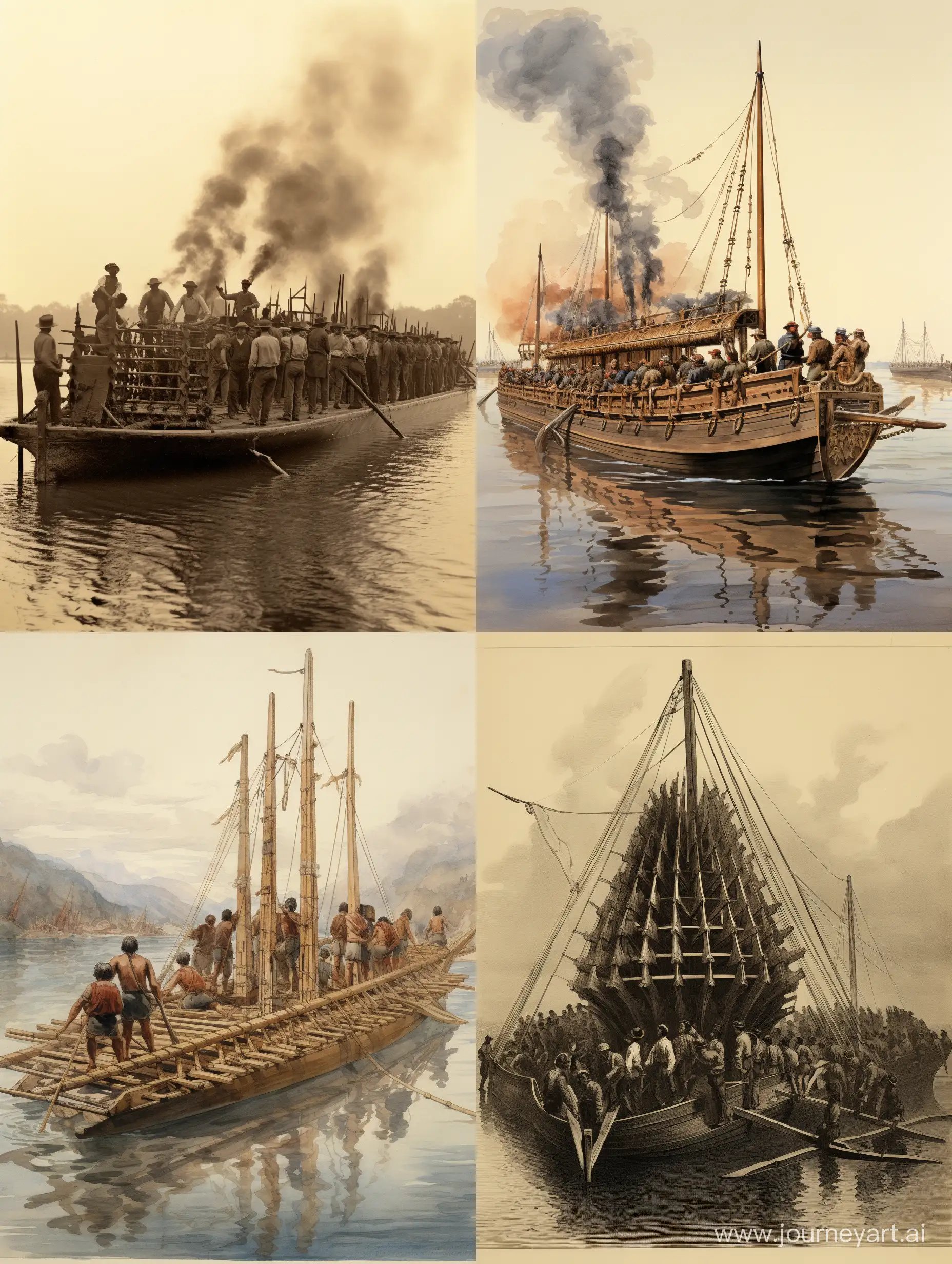 Epic-Battle-Victory-Fiery-Combat-Wooden-Boat-and-the-Decisive-War-Triumph