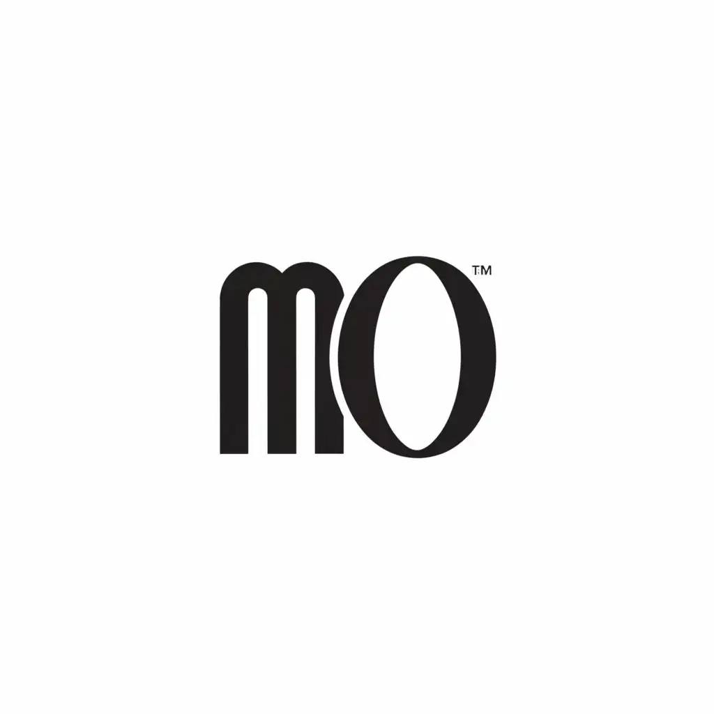 a logo design,with the text "Marian Okyere", main symbol:MO,Minimalistic,clear background