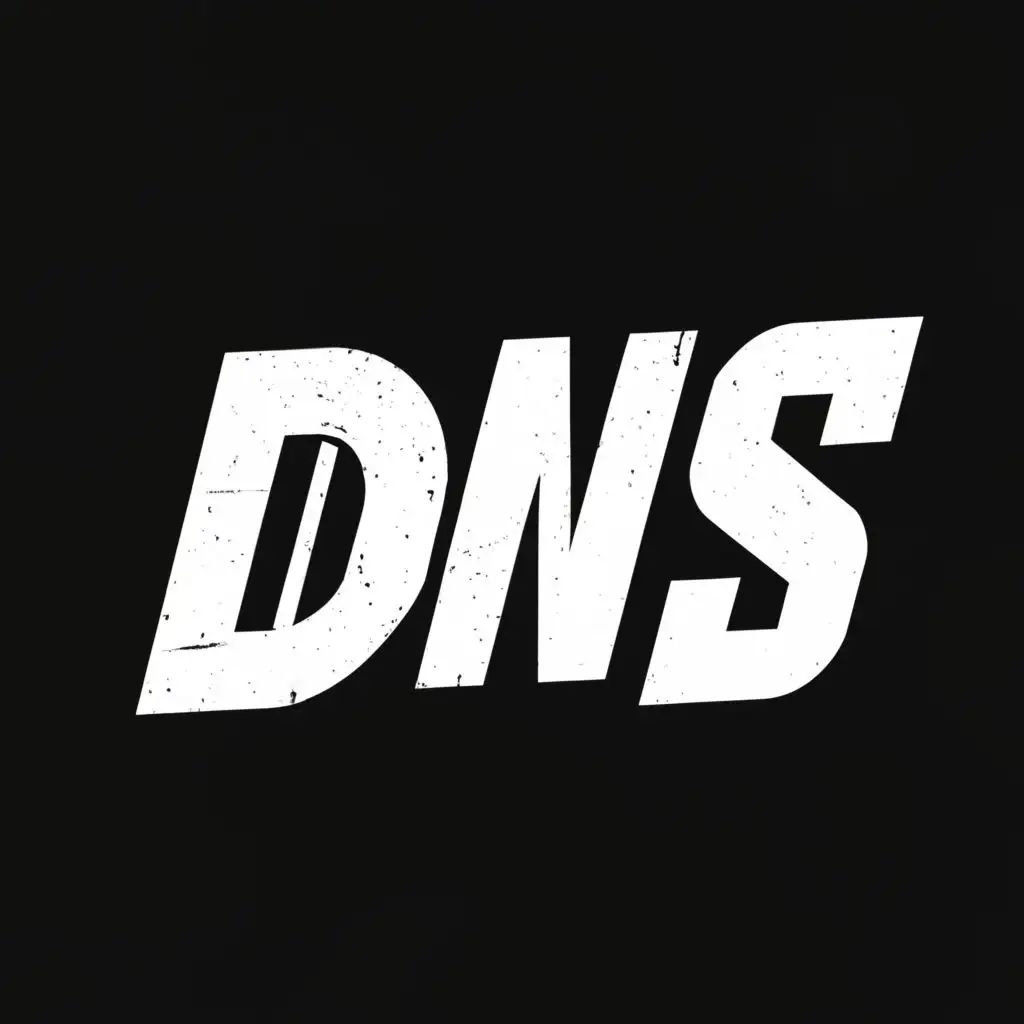 logo, streetwear, with the text "DNS", typography