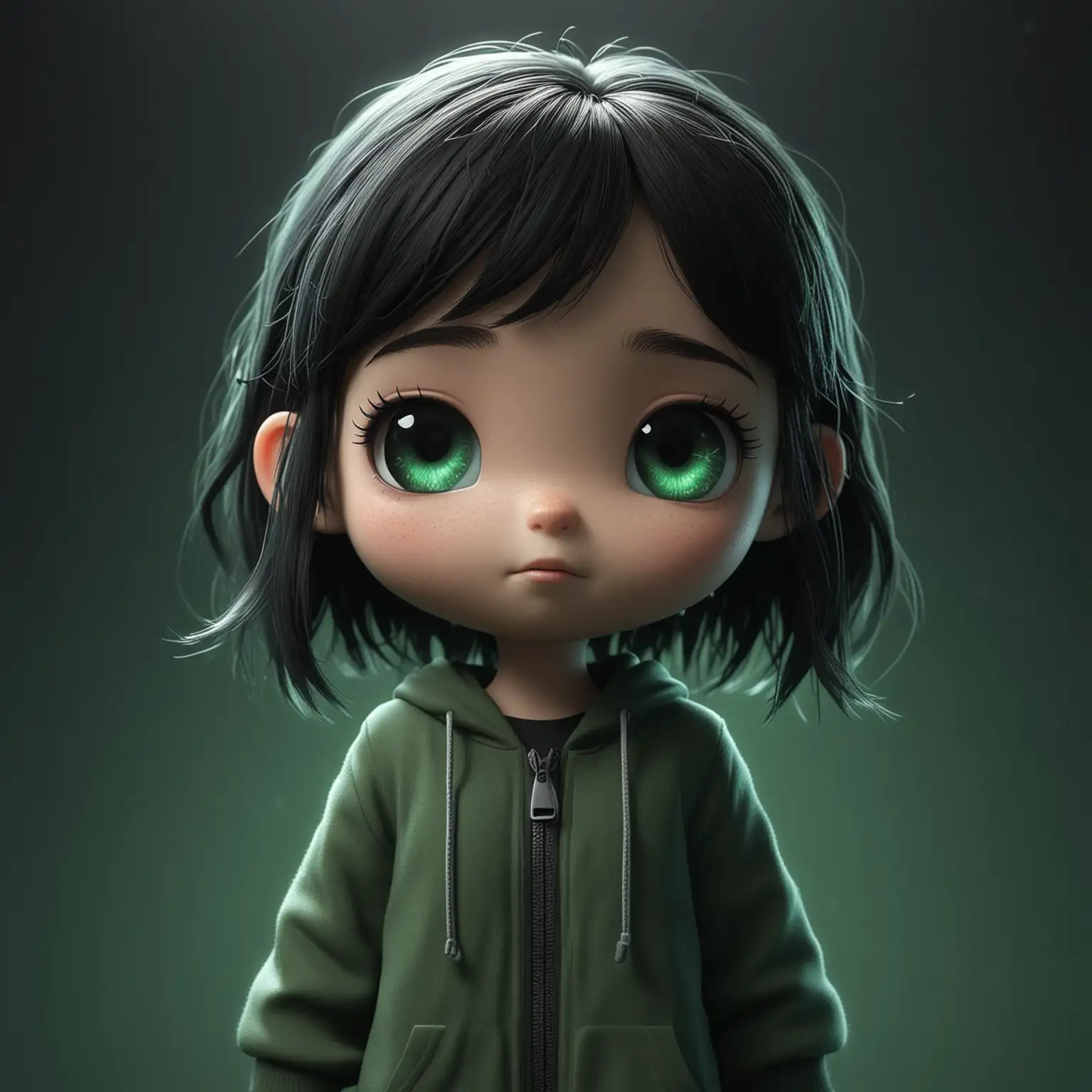 Adorable Characters in a Mysterious Black Atmosphere with Spectacular Effects