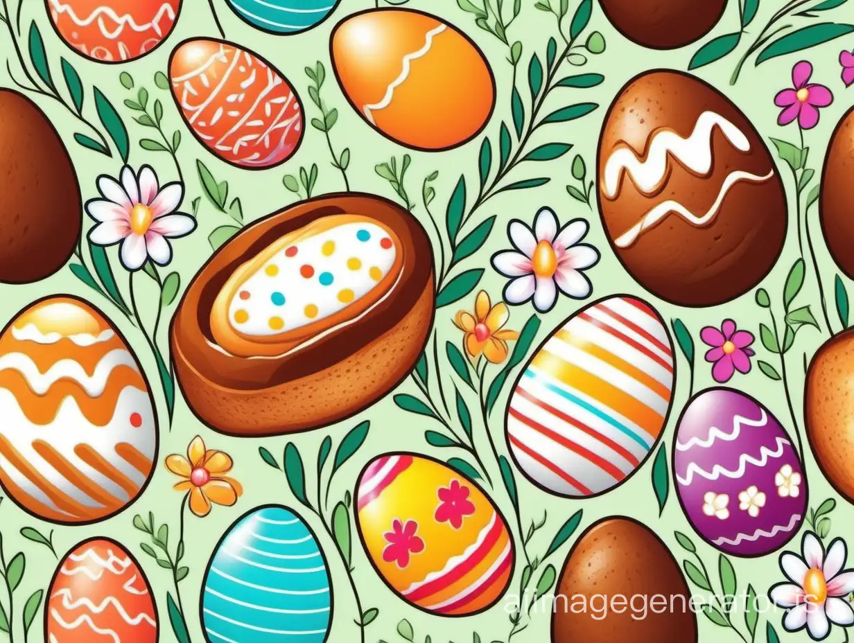 Vibrant-Vector-Seamless-Pattern-Easter-Bread-Eggs-and-Flowers