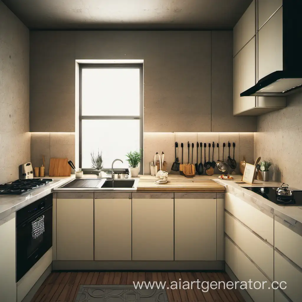 Cozy-Family-Cooking-Scene-in-a-Modern-Kitchen