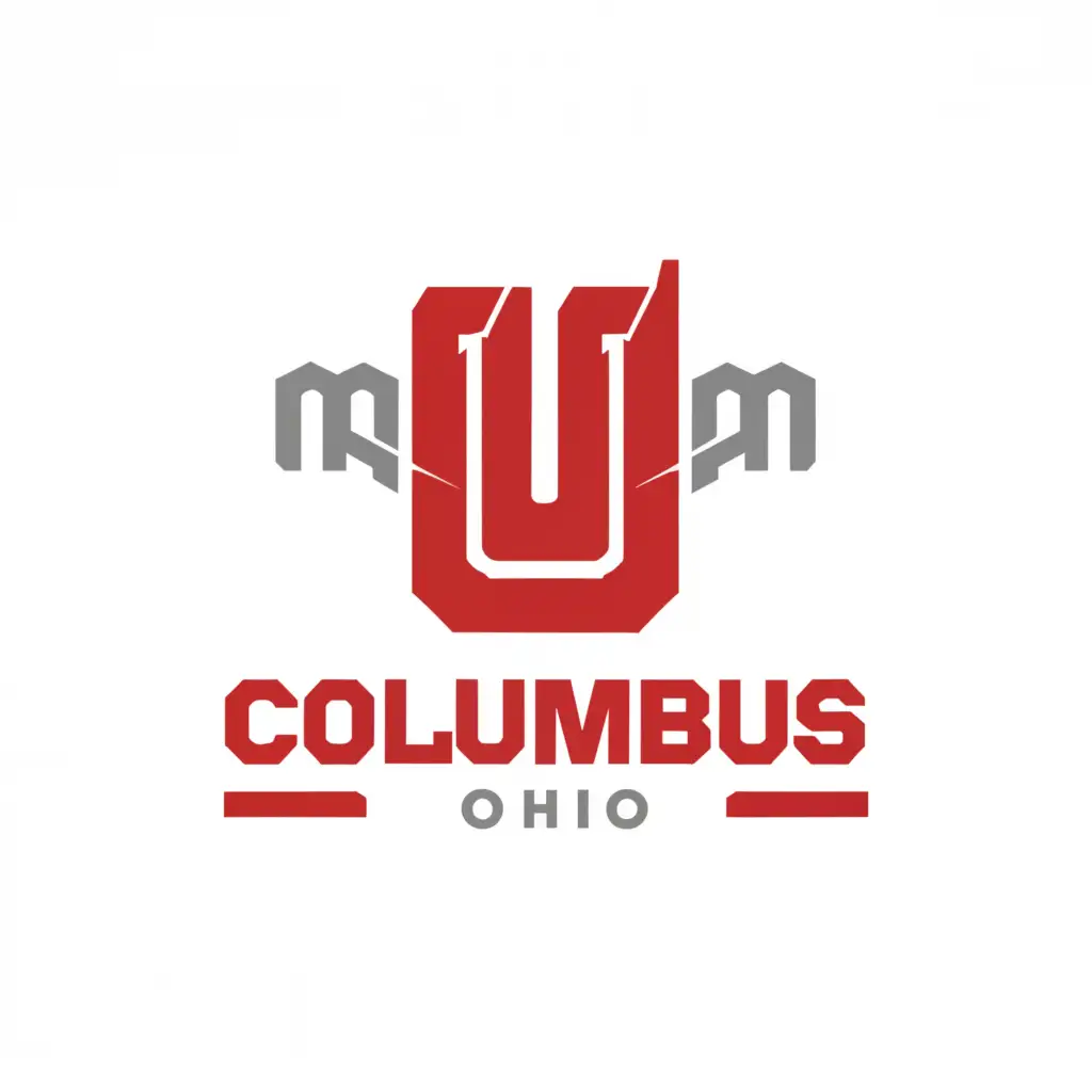 a logo design,with the text "Columbus Ohio", main symbol:ohio state,Moderate,be used in Sports Fitness industry,clear background