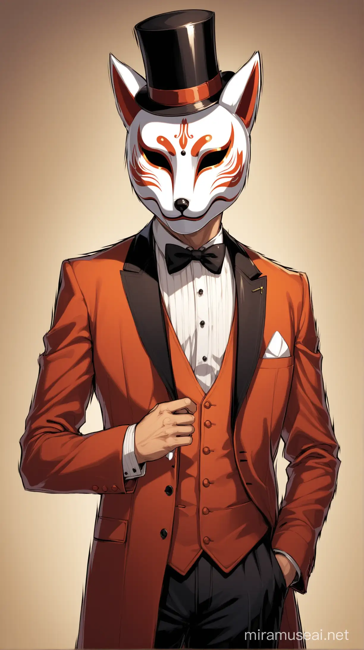 Utopic Era Gentleman in Fox Mask