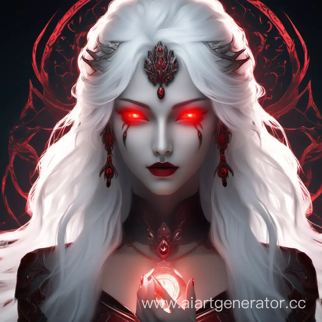 Enchanting-Goddess-with-White-Hair-Skin-and-Glowing-Red-Eyes