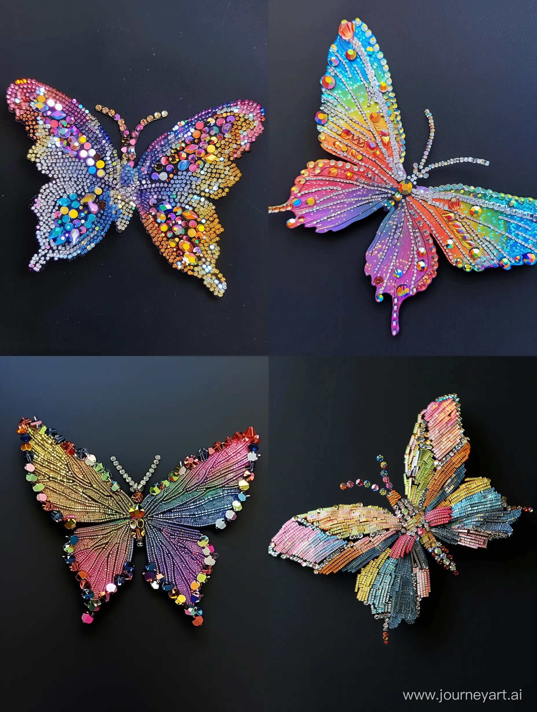 Vibrant-Crystal-Butterfly-Art-on-Black-Background