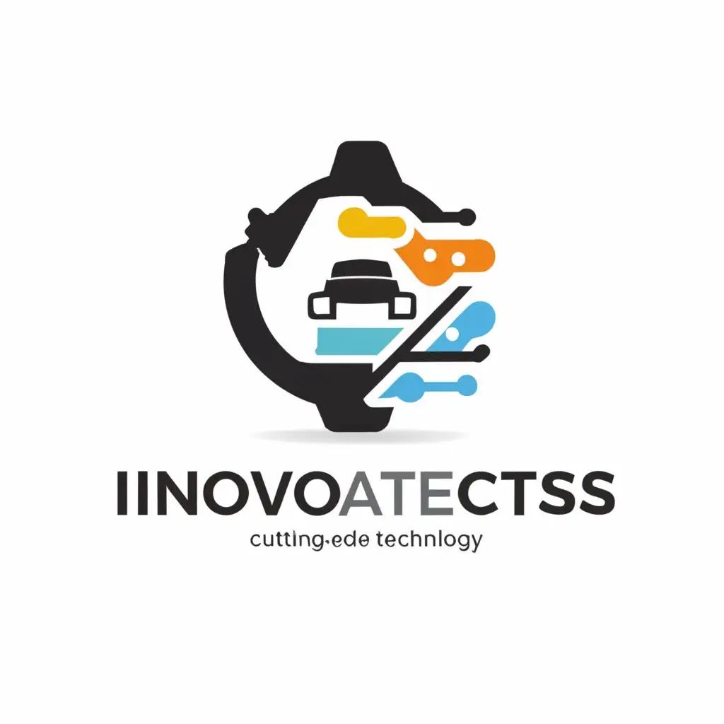 a logo design,with the text "Innovatects", main symbol:Bluetooth and sensors,Moderate,be used in Automotive industry,clear background