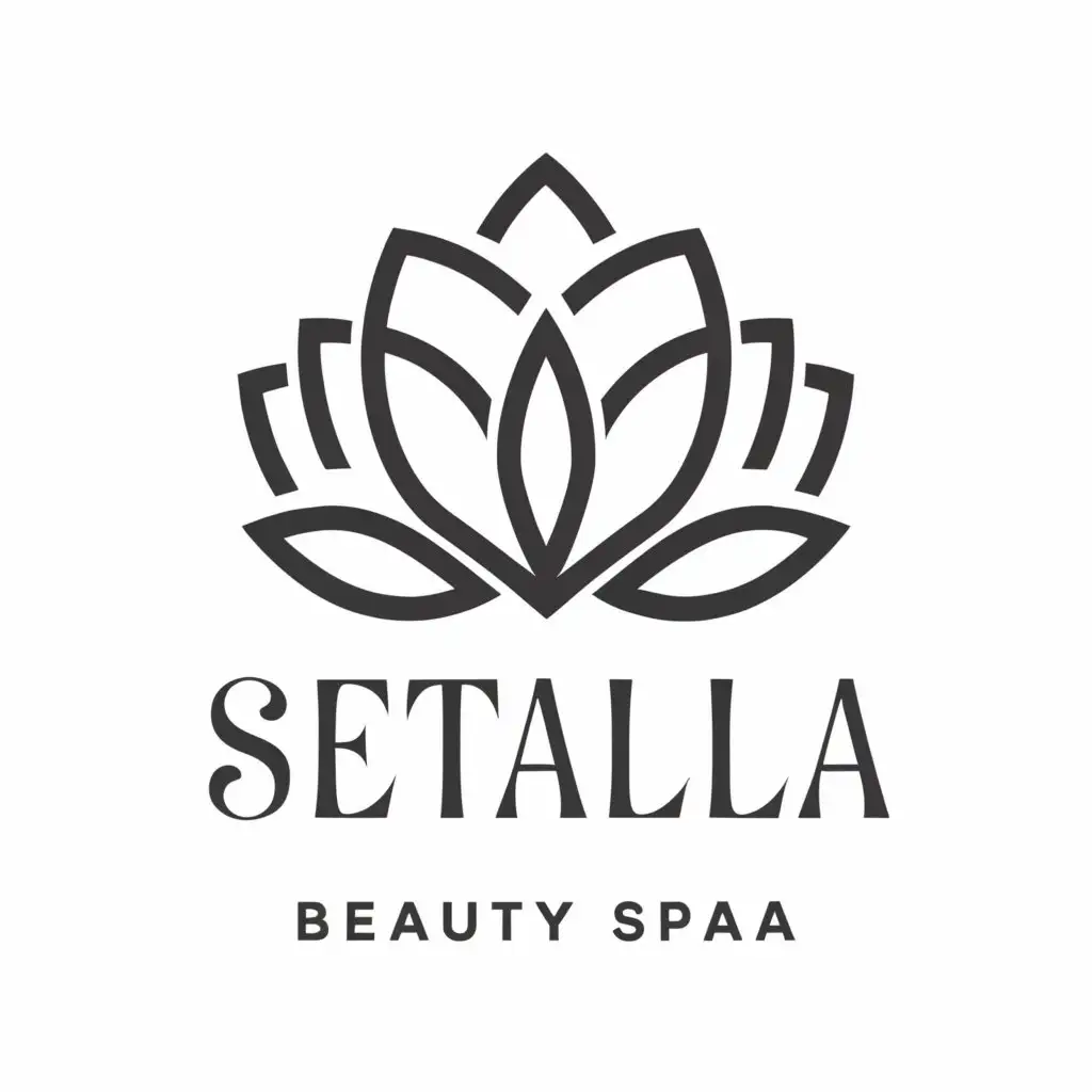 a logo design,with the text "setalla spa", main symbol:icon,complex,be used in Beauty Spa industry,clear background