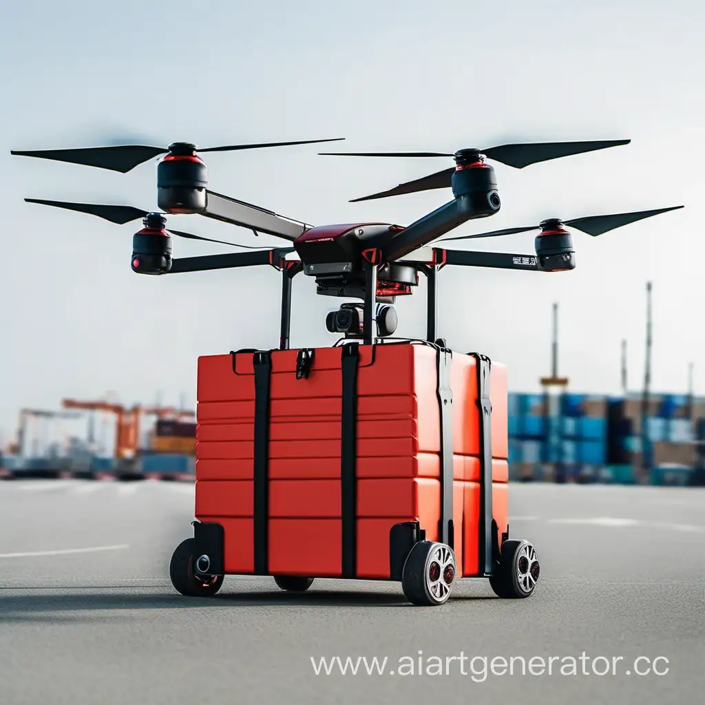 Heavy-Cargo-Transportation-Drone-Trolley