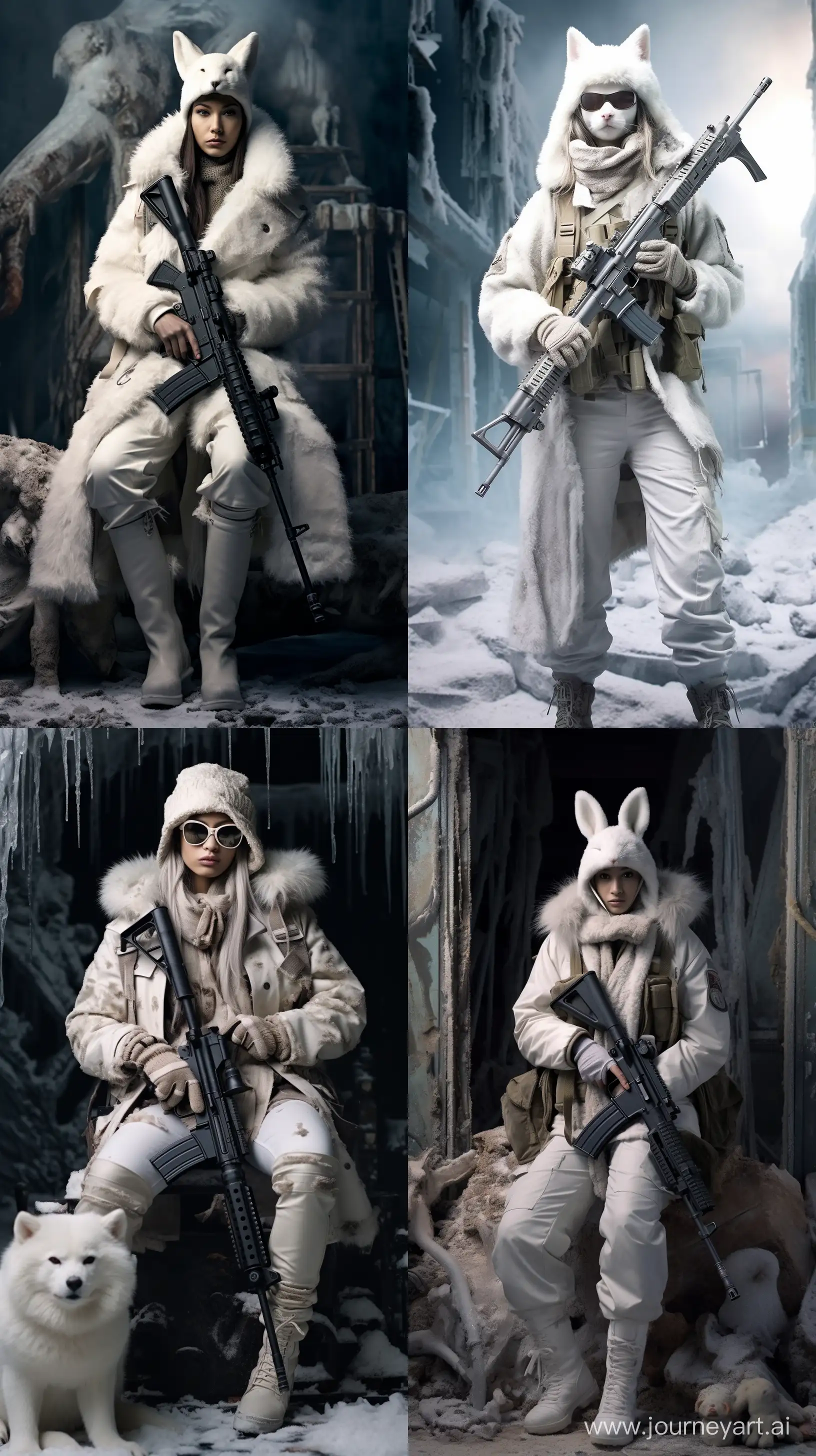 PostApocalyptic-Tomboy-Soldier-in-White-Snow-Camouflage