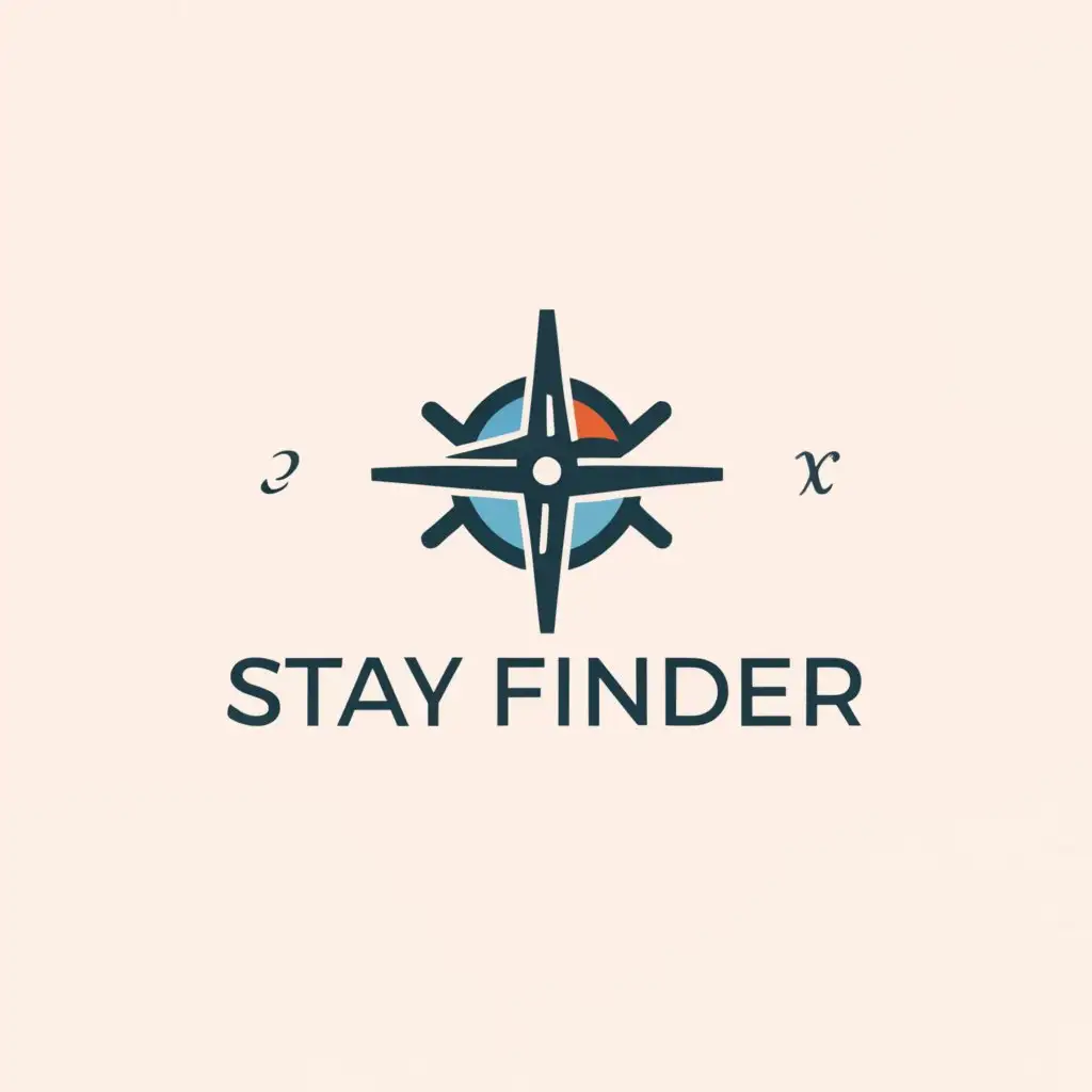 a logo design,with the text "Stay Finder ", main symbol:travel themed,Moderate,be used in Travel industry,clear background