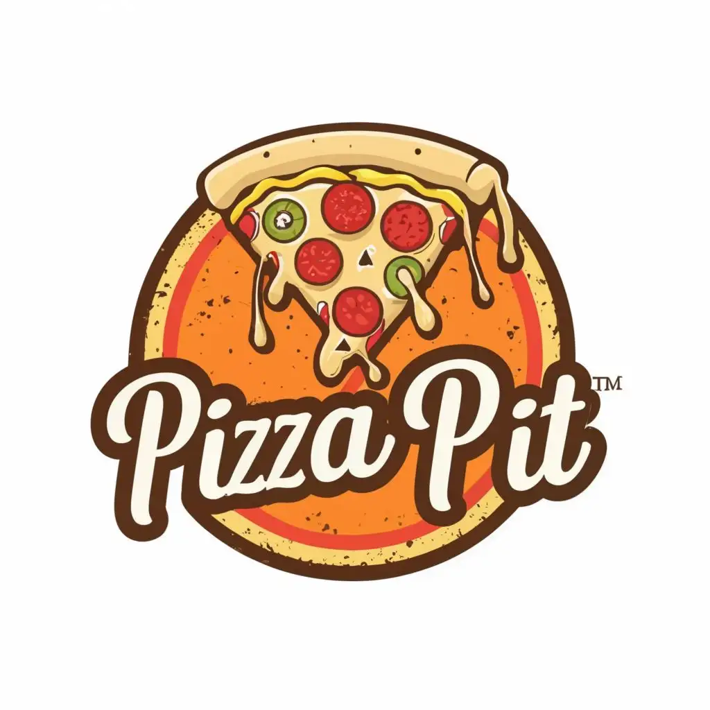 LOGO-Design-for-Pizza-Pit-Delicious-Pizza-Slice-with-Whiskers-Typography-for-Restaurant-Industry