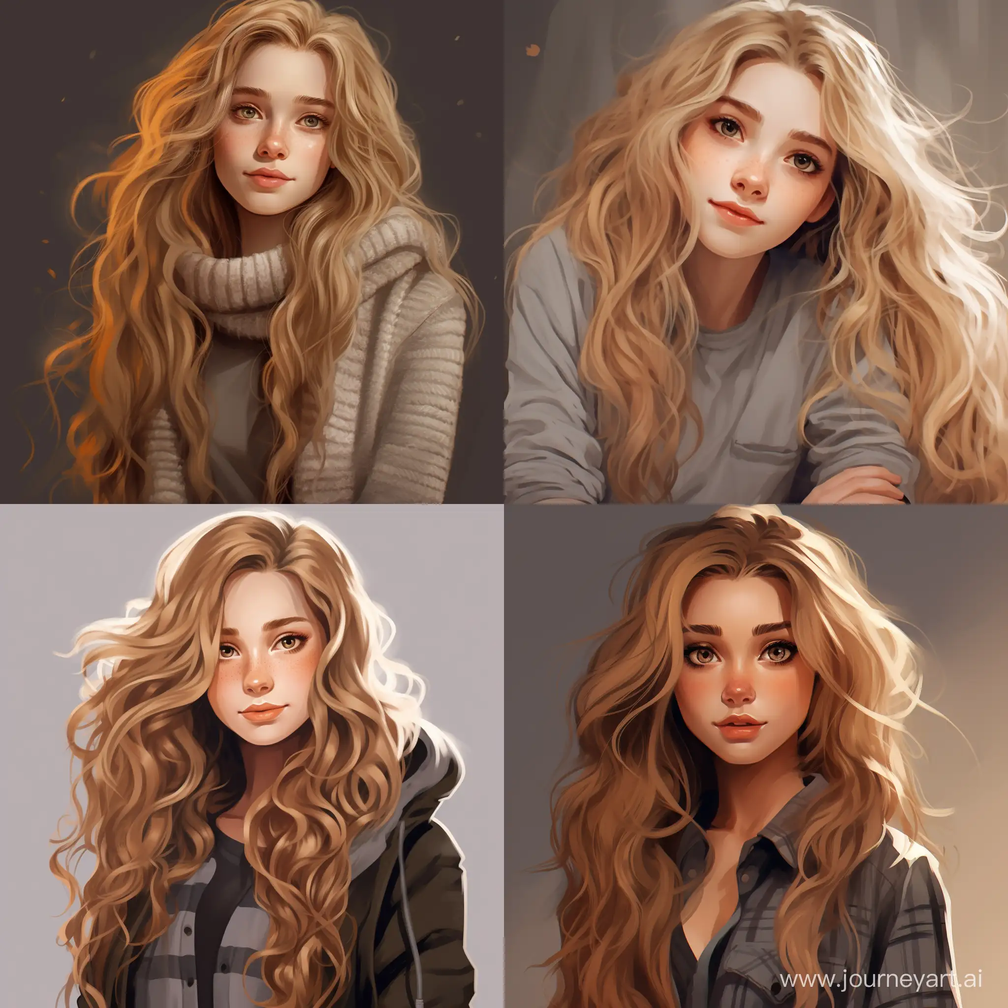 Charming-Teenage-Girl-with-Golden-Hair-in-Cozy-Cartoon-Art